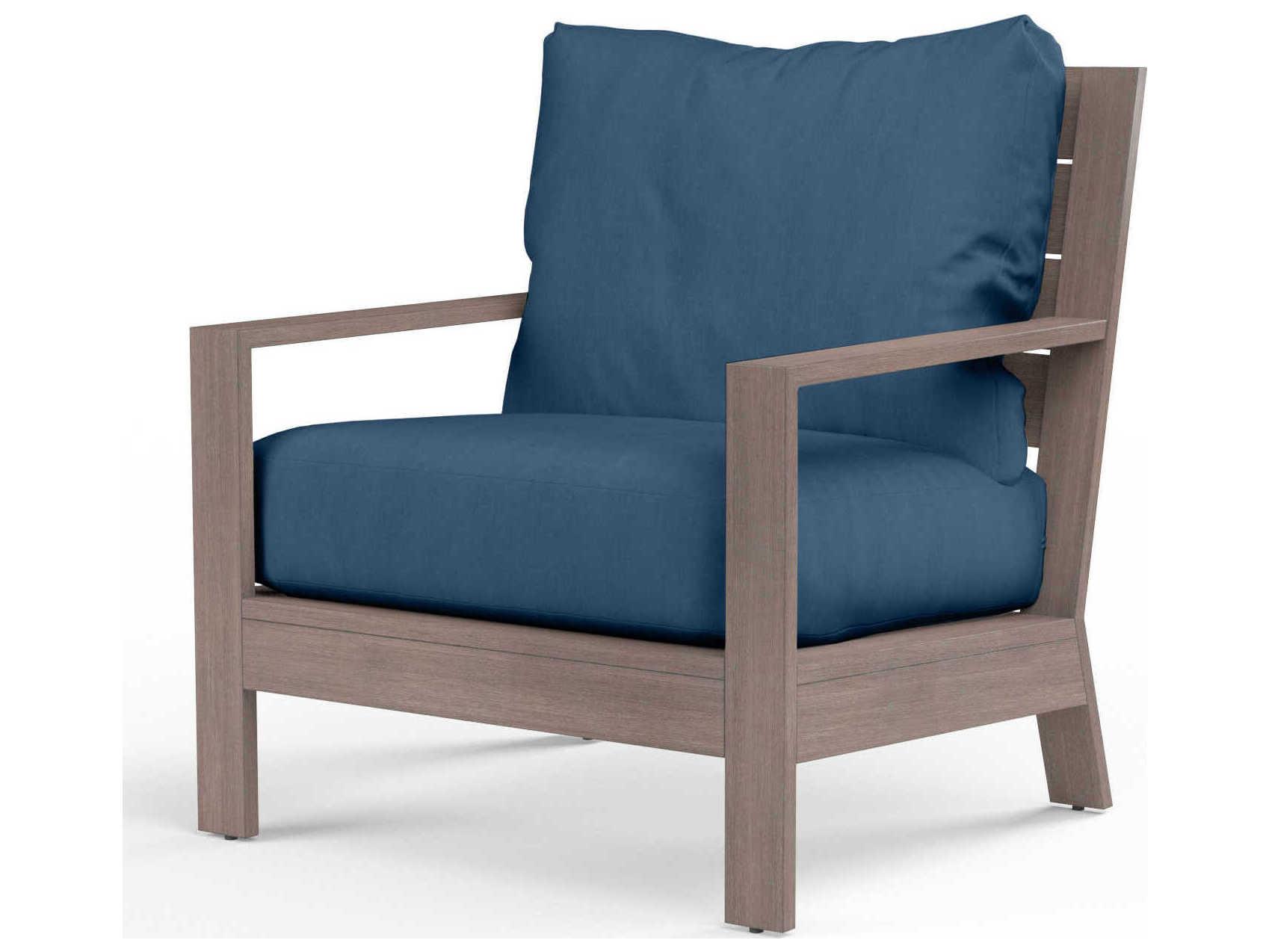 Sunset West Laguna Driftwood Aluminum Cushion Lounge Chair