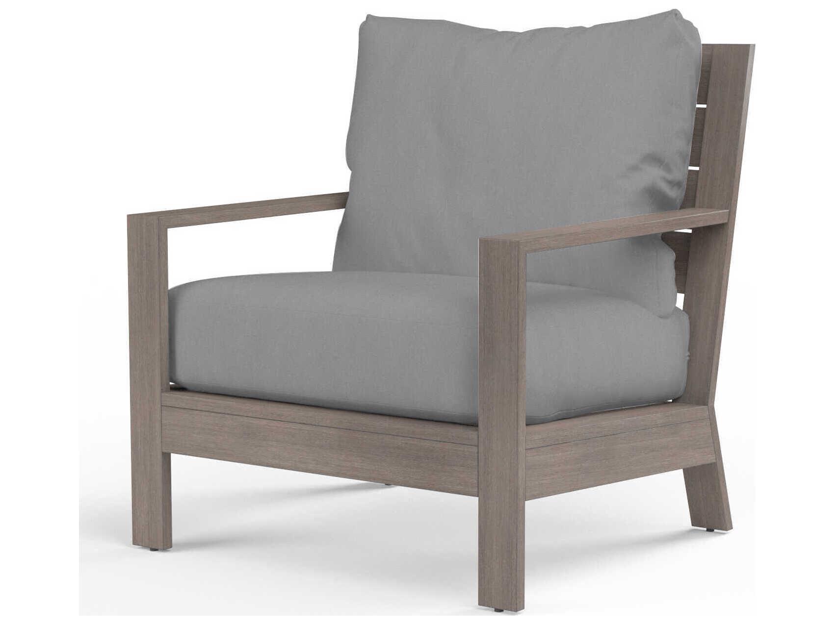 Sunset West Laguna Driftwood Aluminum Cushion Lounge Chair