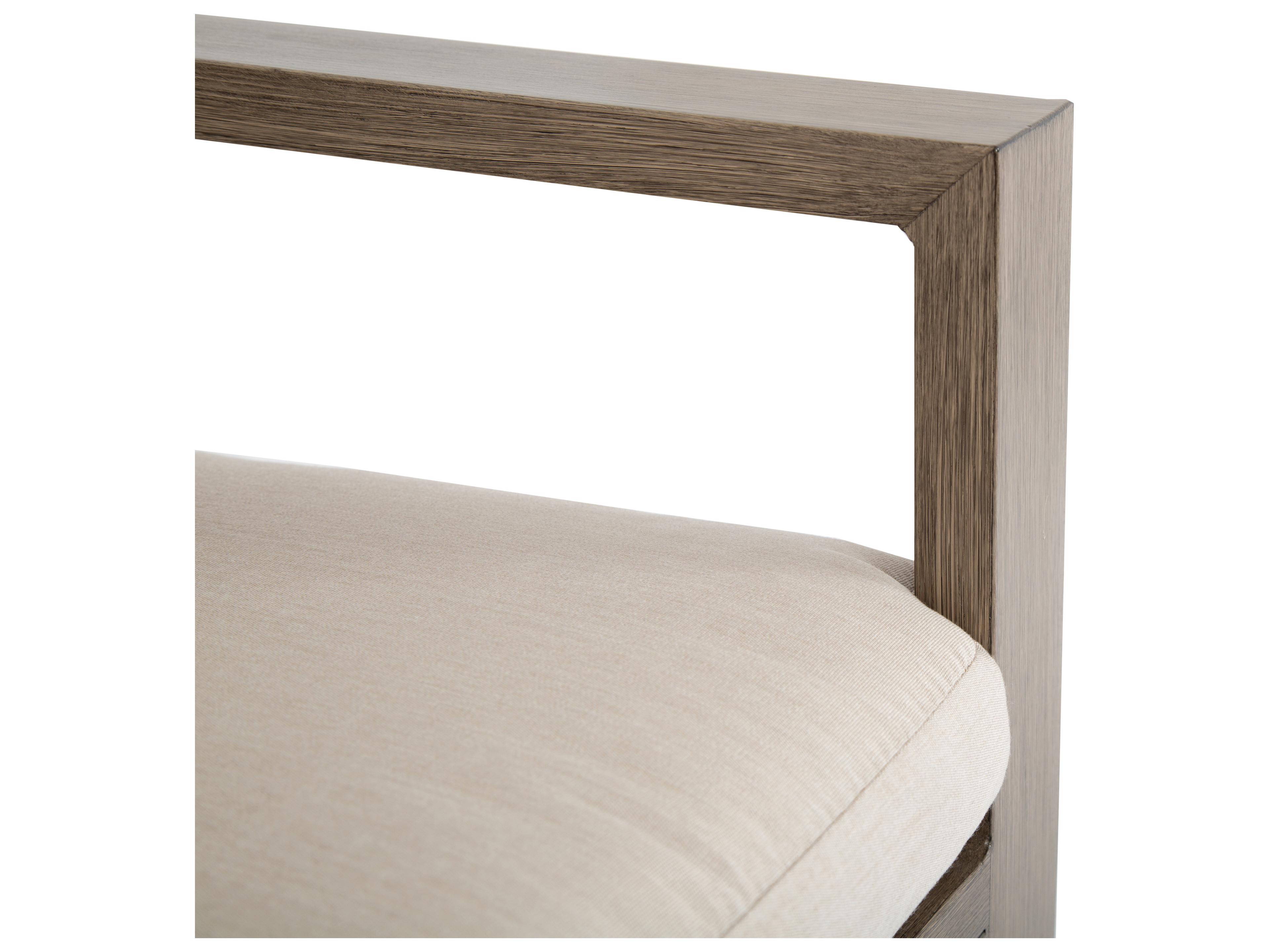 Sunset West Laguna Aluminum Patio Club Chair in Canvas Flax