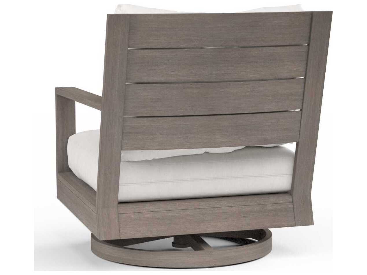 Sunset West Laguna Light Wood Aluminum Cushion Lounge Chair