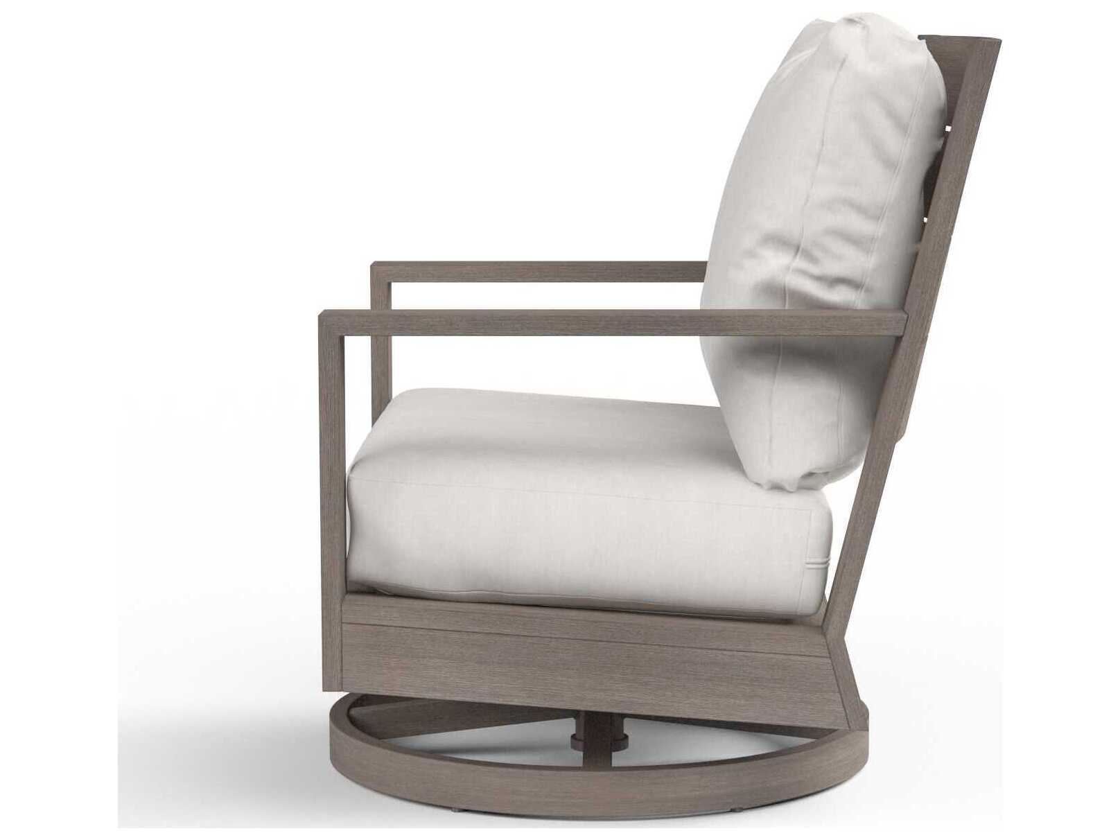 Sunset West Laguna Light Wood Aluminum Cushion Lounge Chair