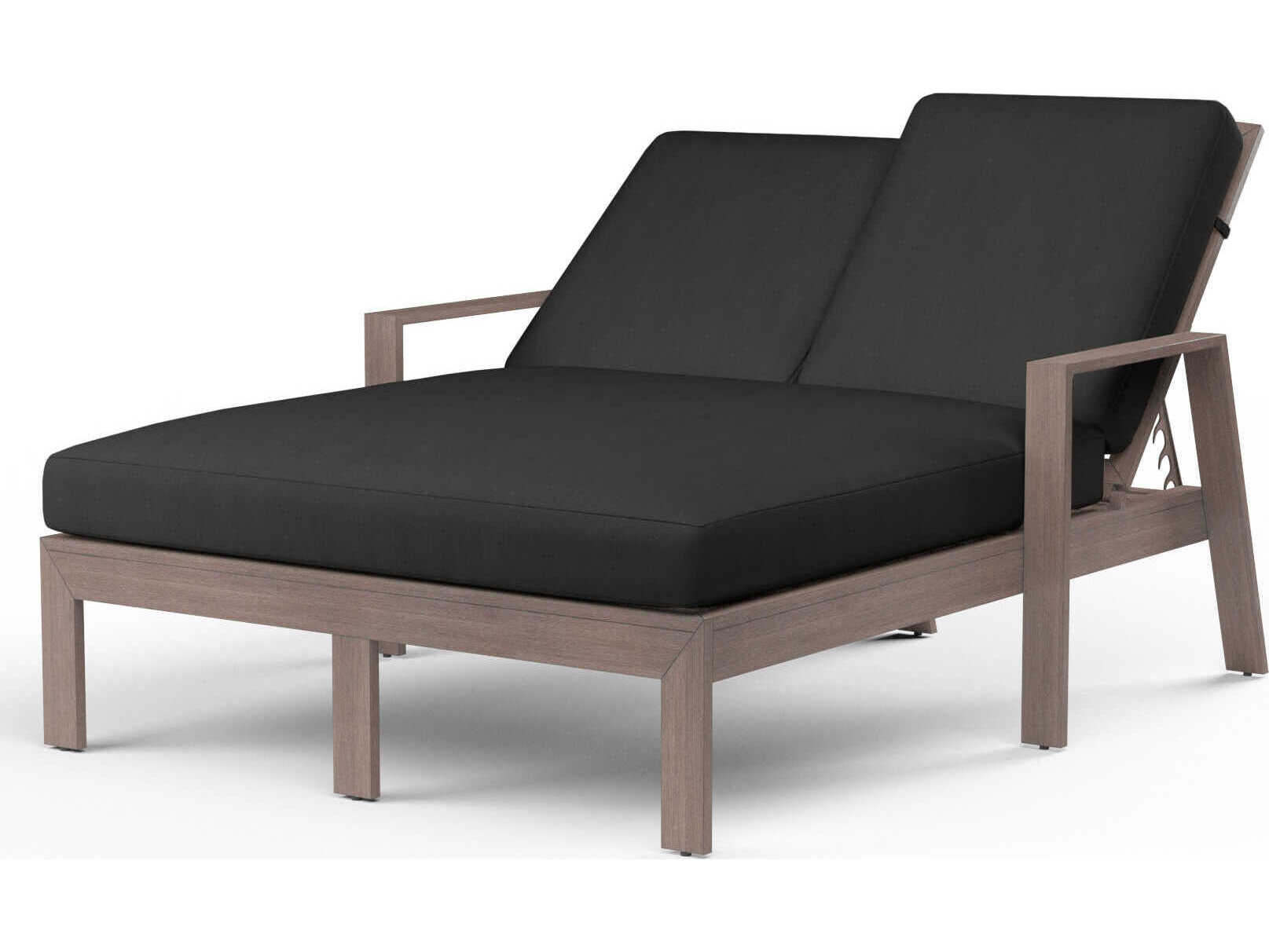 Sunset West Laguna Driftwood Aluminum Cushion Chaise Lounge