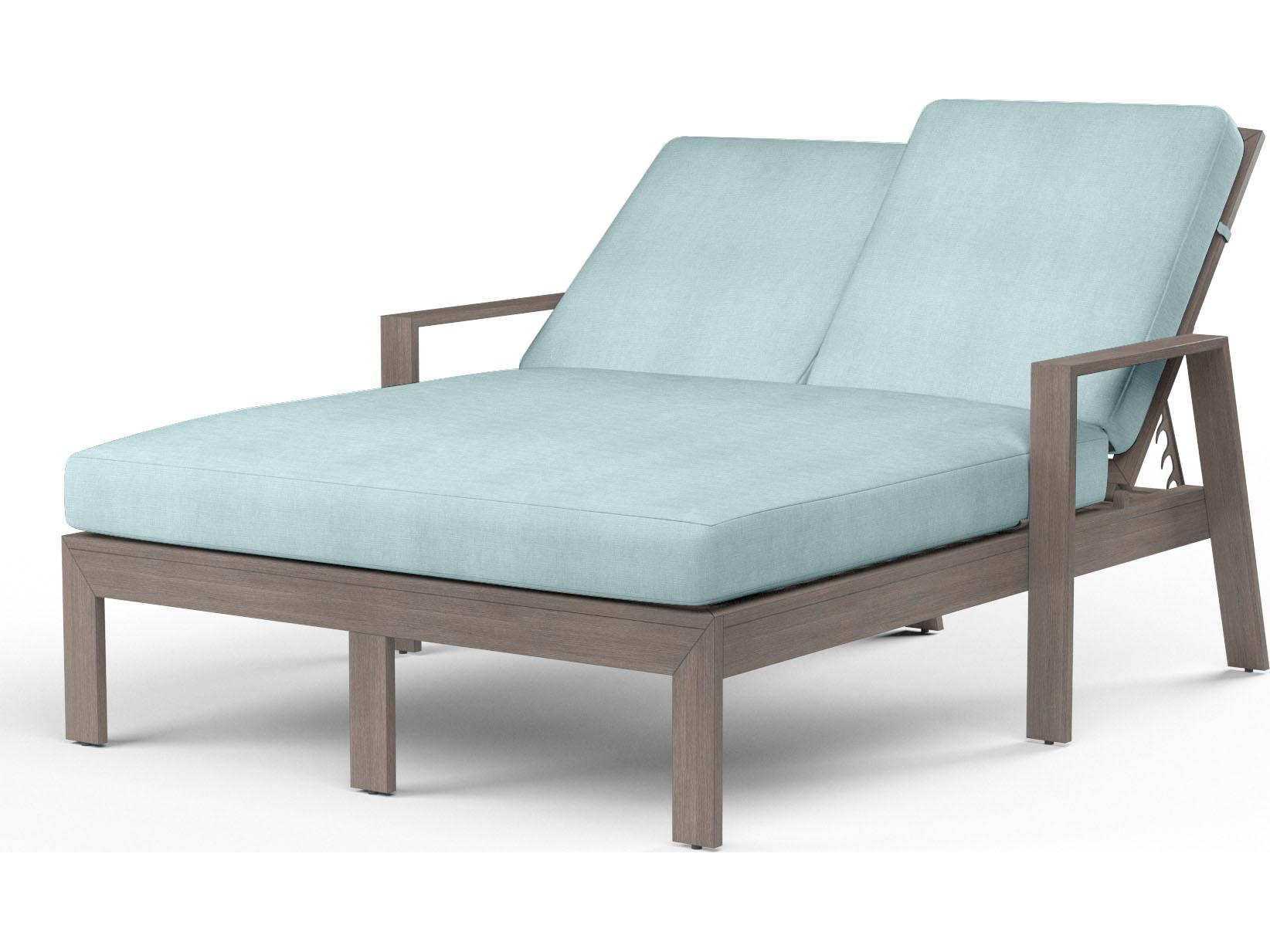 Sunset West Laguna Aluminum Double Patio Chaise Lounge