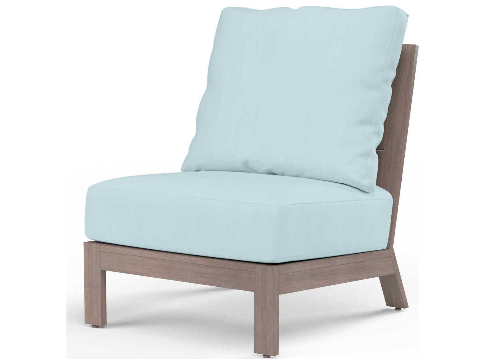 Sunset West Laguna Driftwood Aluminum Cushion Lounge Chair