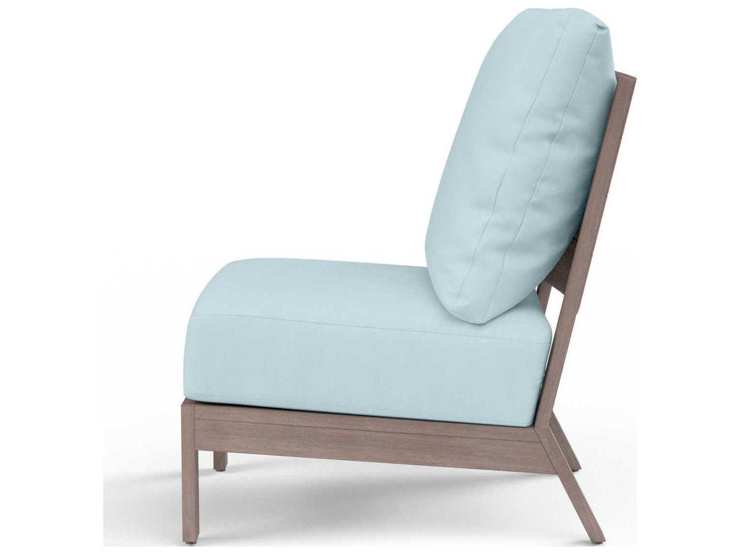 Sunset West Laguna Driftwood Aluminum Cushion Lounge Chair