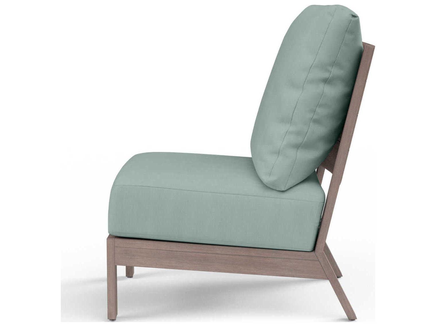 Sunset West Laguna Driftwood Aluminum Cushion Lounge Chair