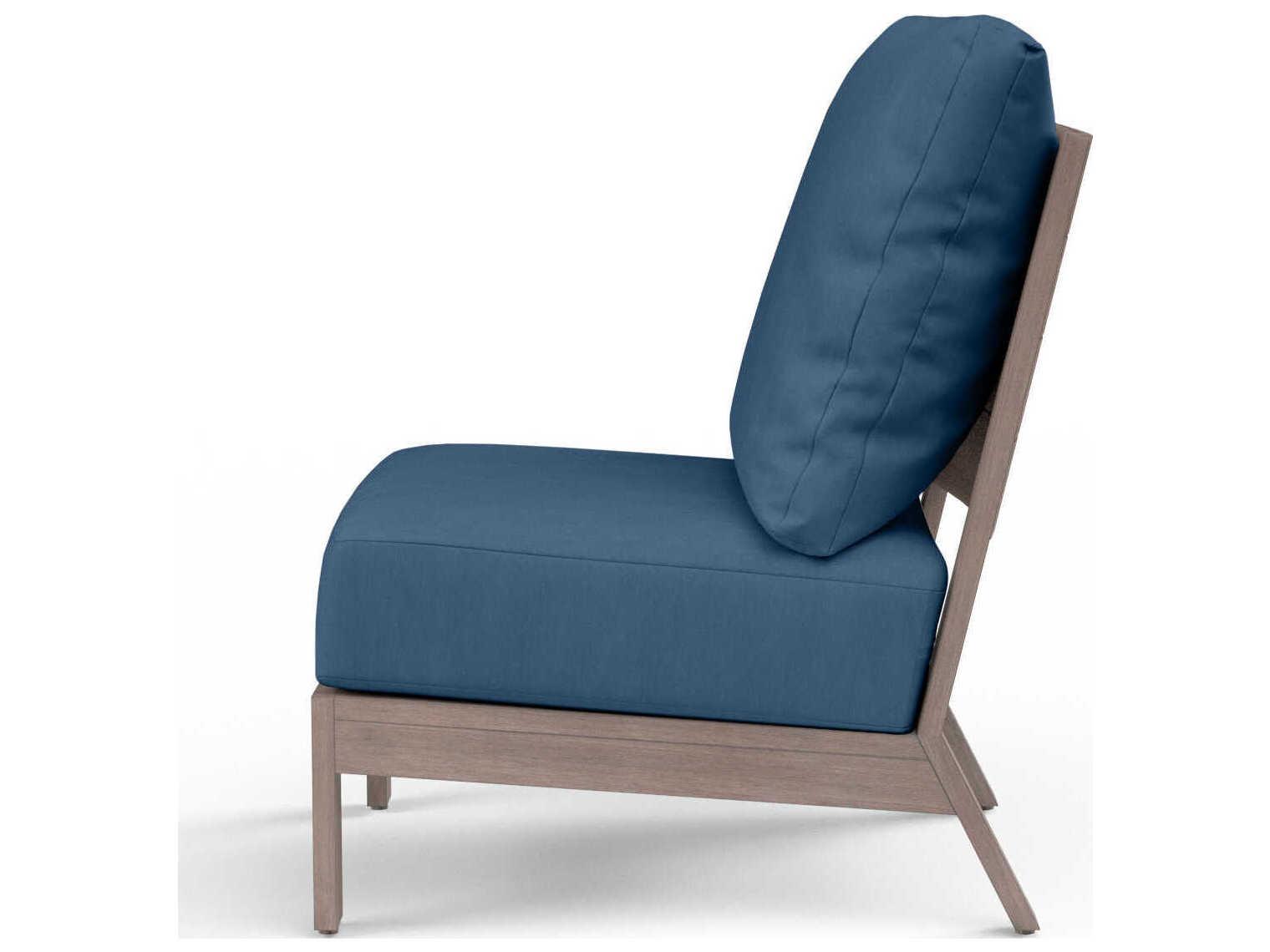 Sunset West Laguna Driftwood Aluminum Cushion Lounge Chair