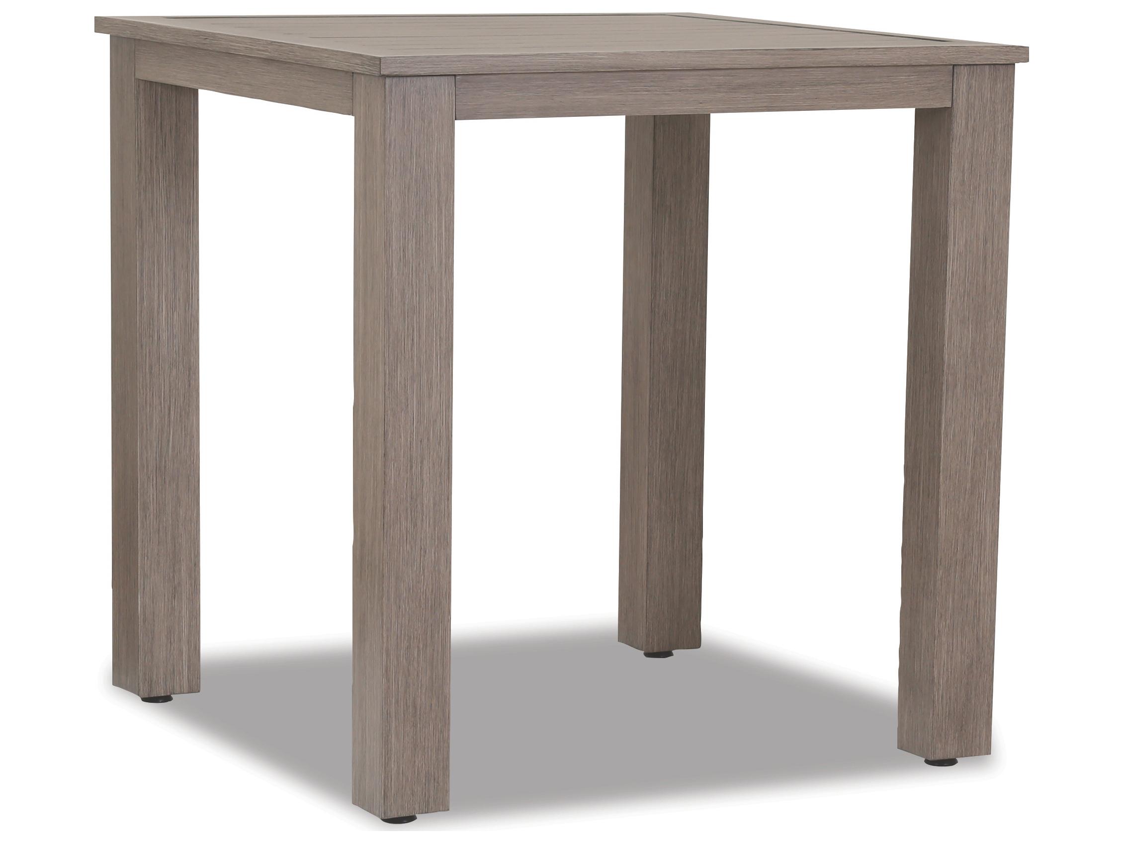 Sunset West Laguna Aluminum Square Pub Table with Umbrella Hole