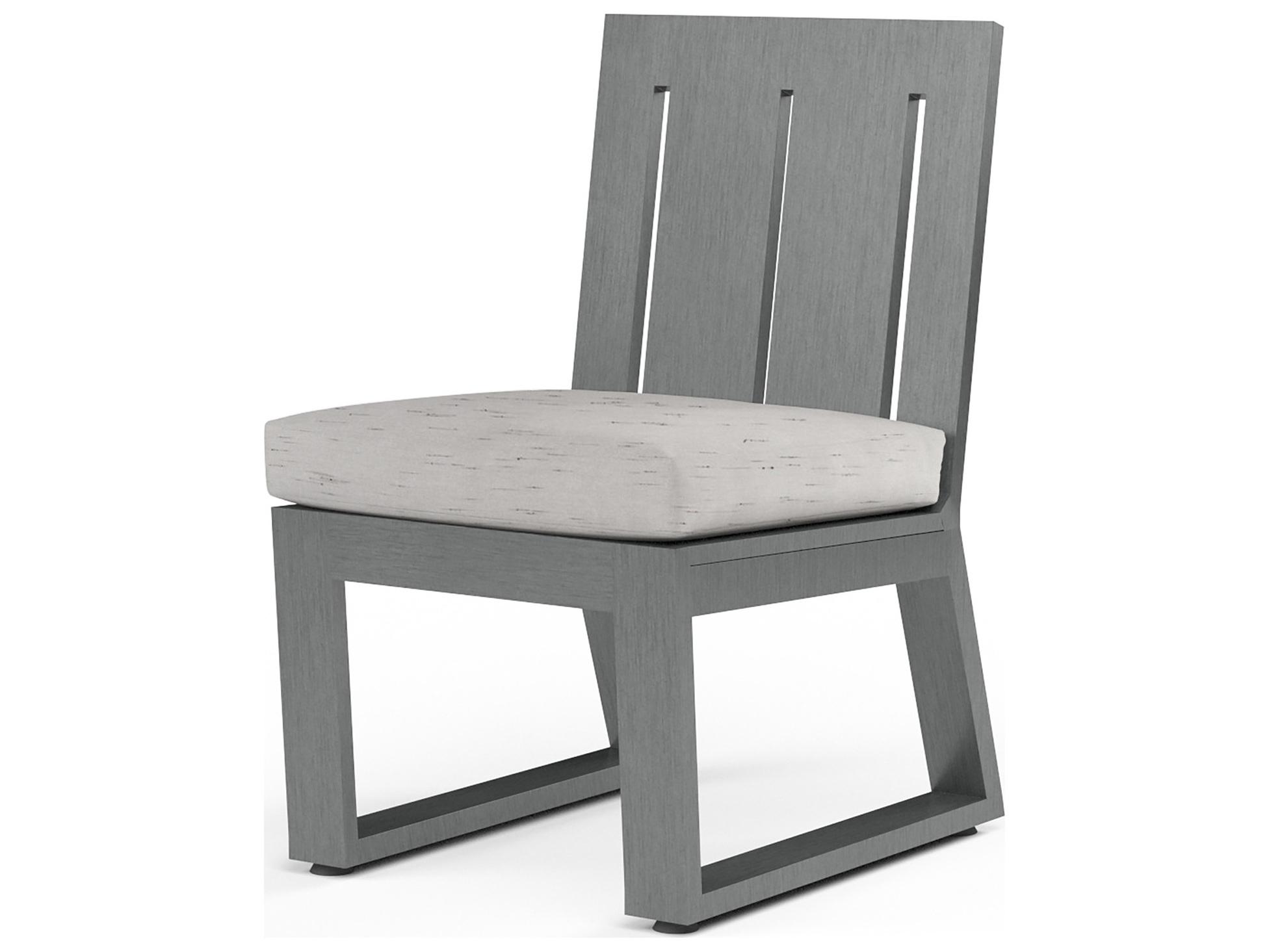 Sunset West Redondo Aluminum Armless Outdoor Dining Chair