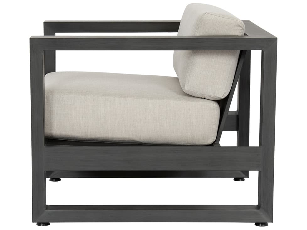 Sunset West Redondo Aluminum Patio Lounge Chair in Cast Silver