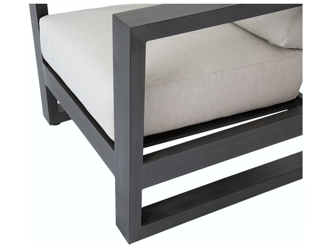 Sunset West Redondo Aluminum Patio Lounge Chair in Cast Silver