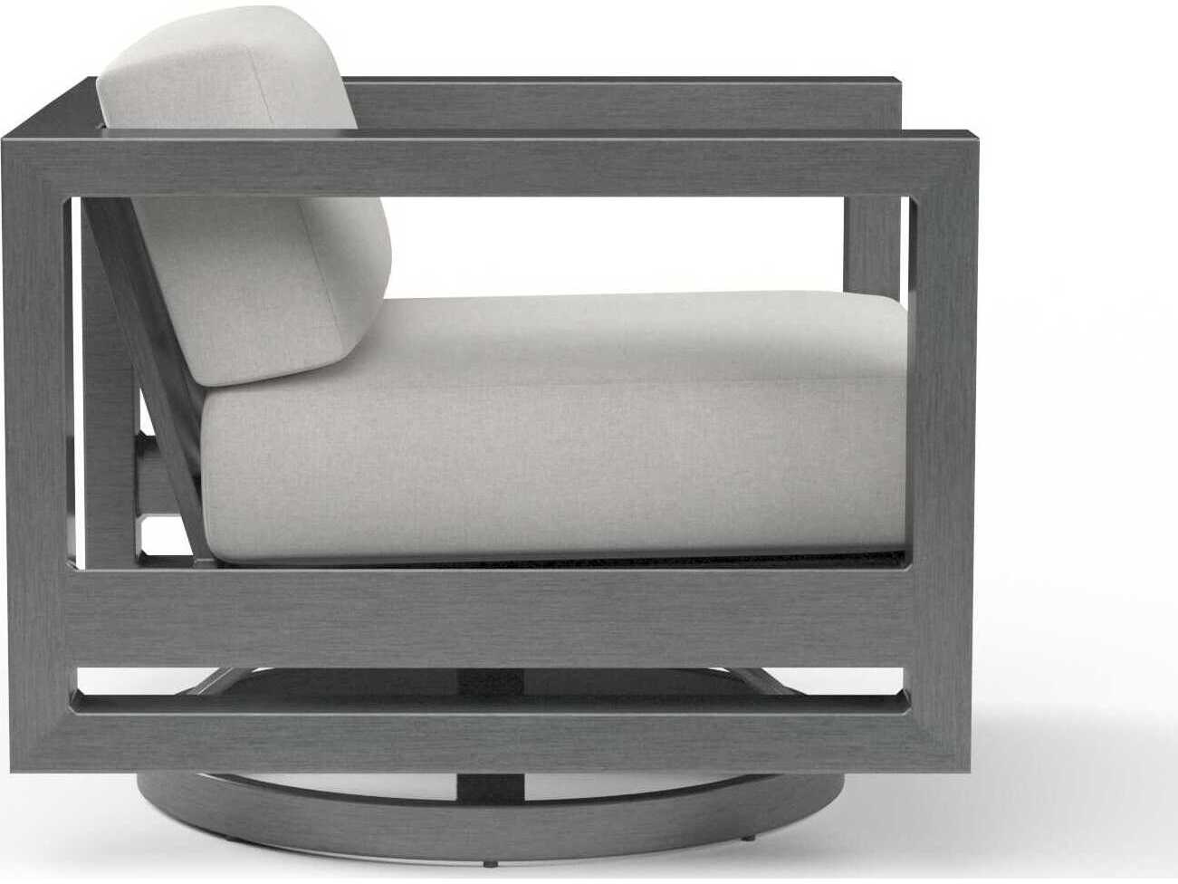 Sunset West Redondo Grays Aluminum Cushion Lounge Chair