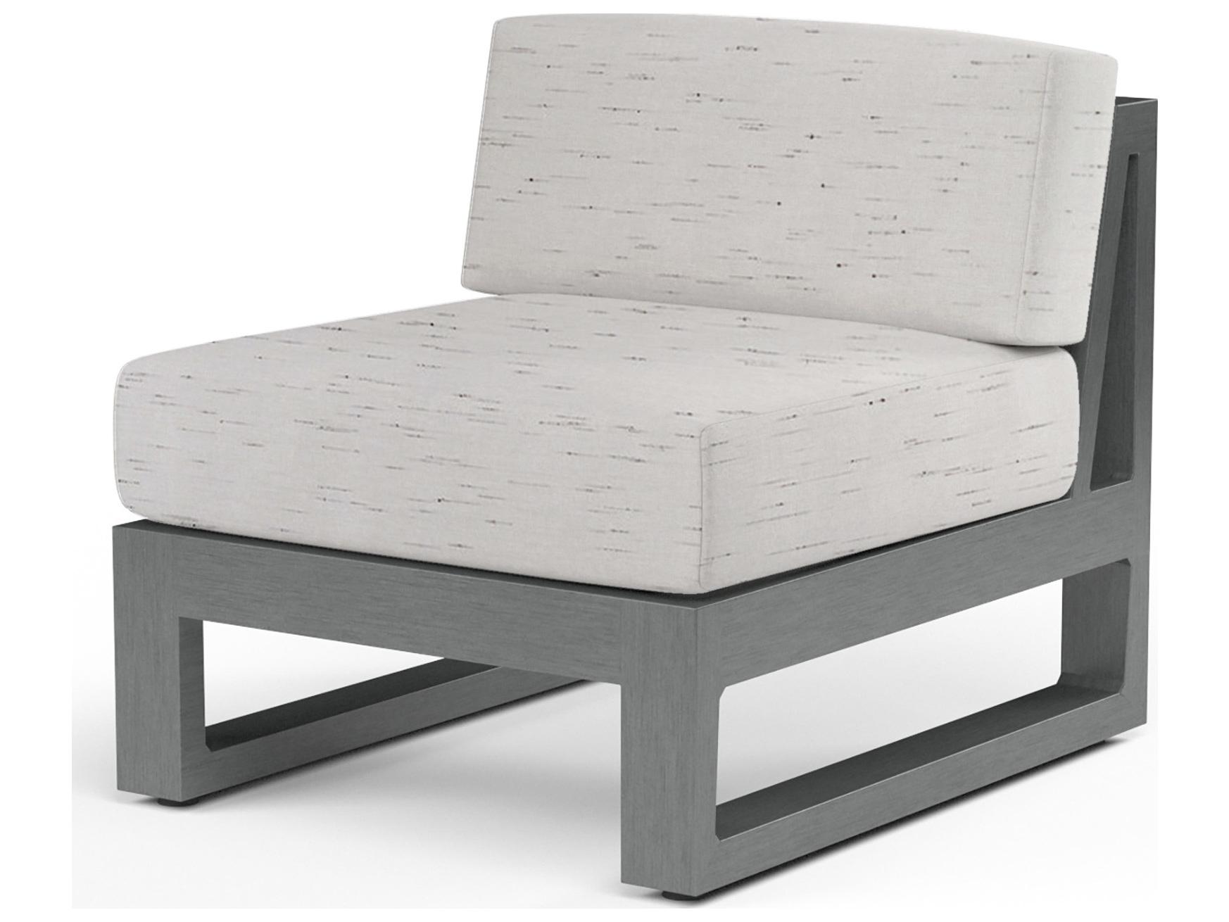 Sunset West Redondo Aluminum Armless Modular Chair