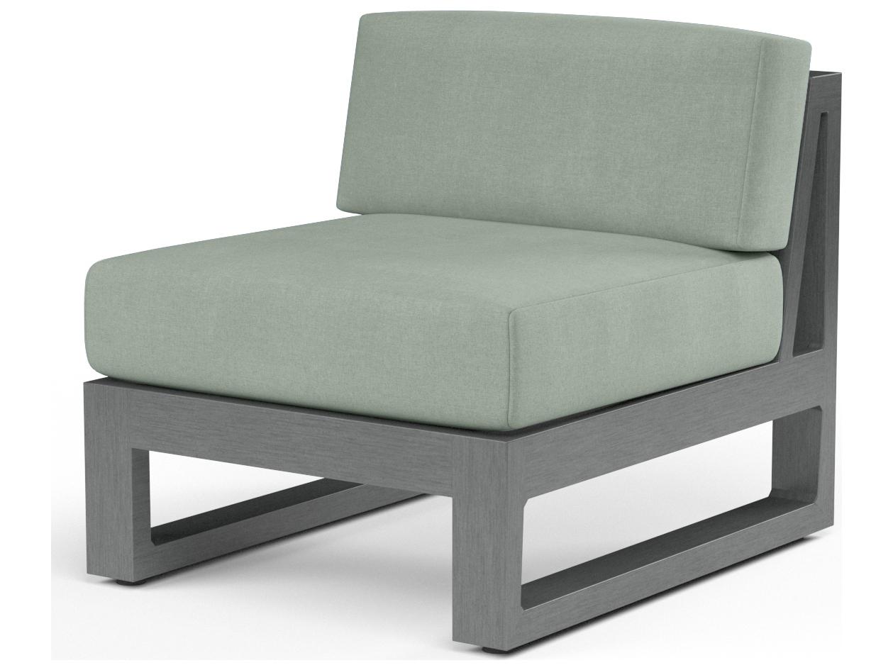 Sunset West Redondo Aluminum Armless Modular Chair