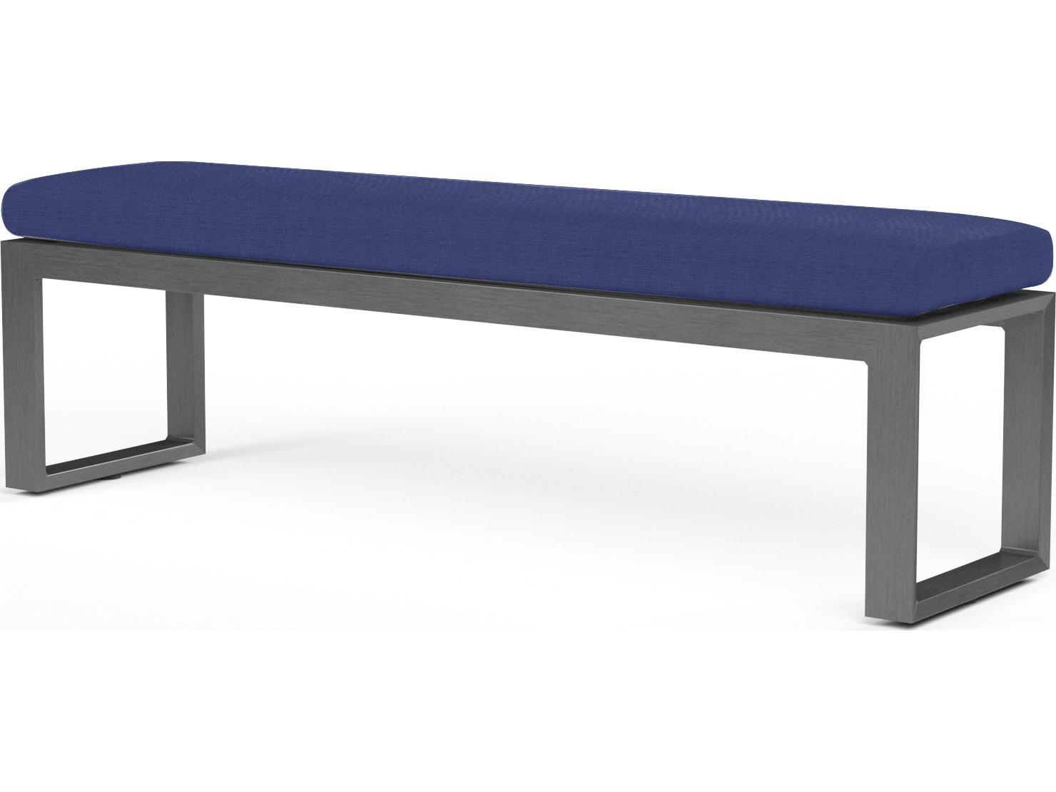 Sunset West Redondo Aluminum Cushion Outdoor Bench