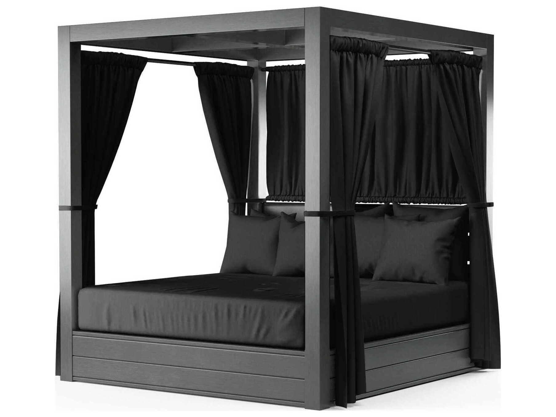 Sunset West Redondo Slate Aluminum Cushion Lounge Bed