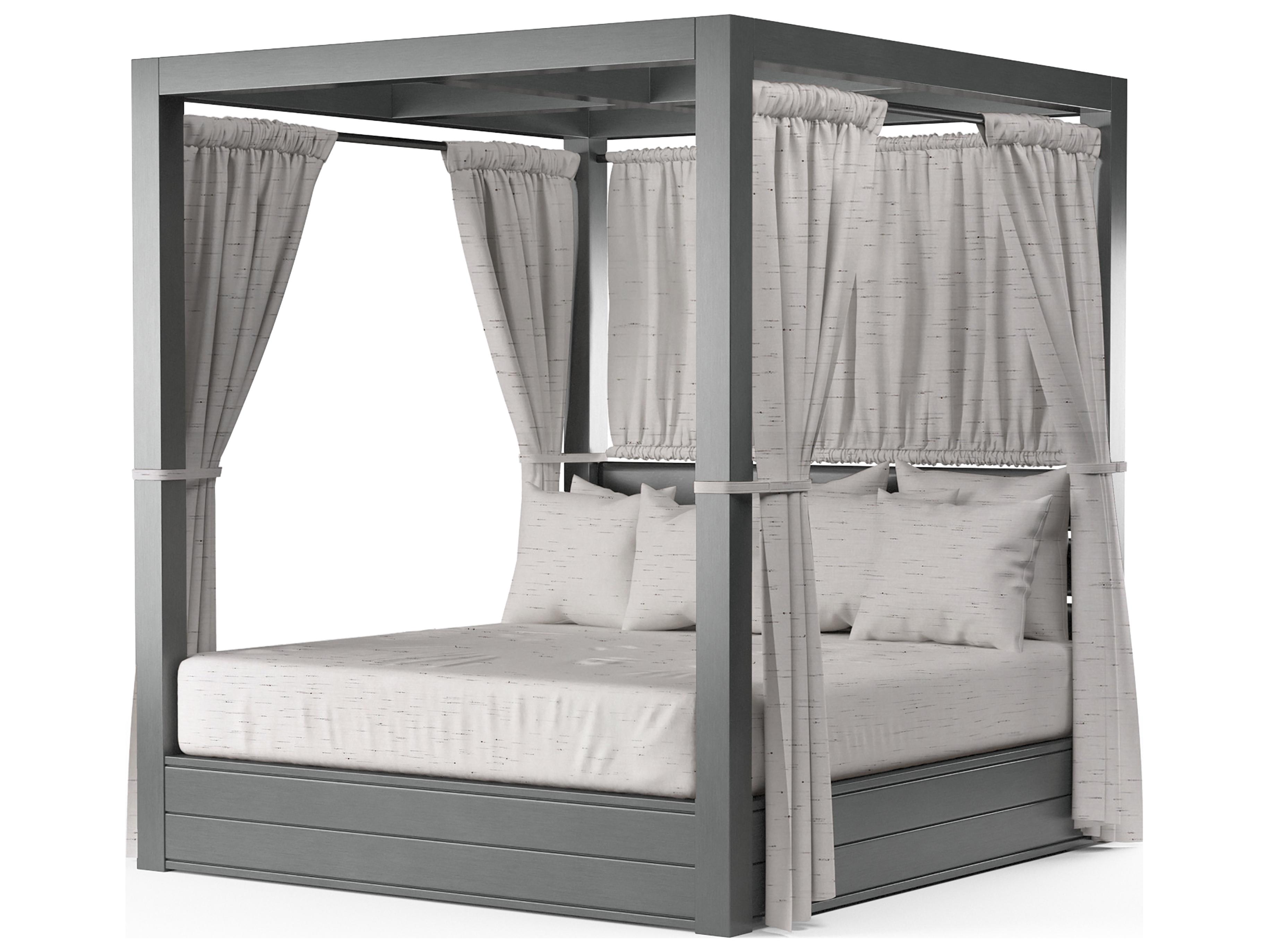 Sunset West Redondo Aluminum Cushion Outdoor Patio Lounge Bed