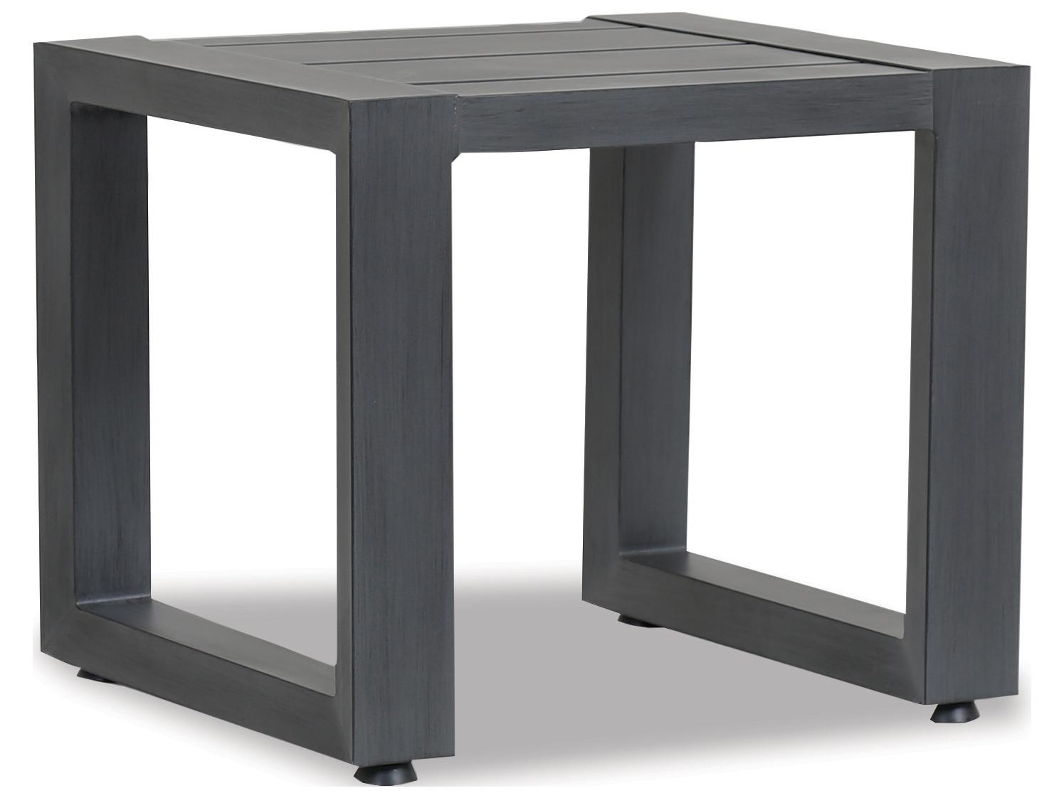 Sunset West Redondo Aluminum Rectangular Outdoor End Table