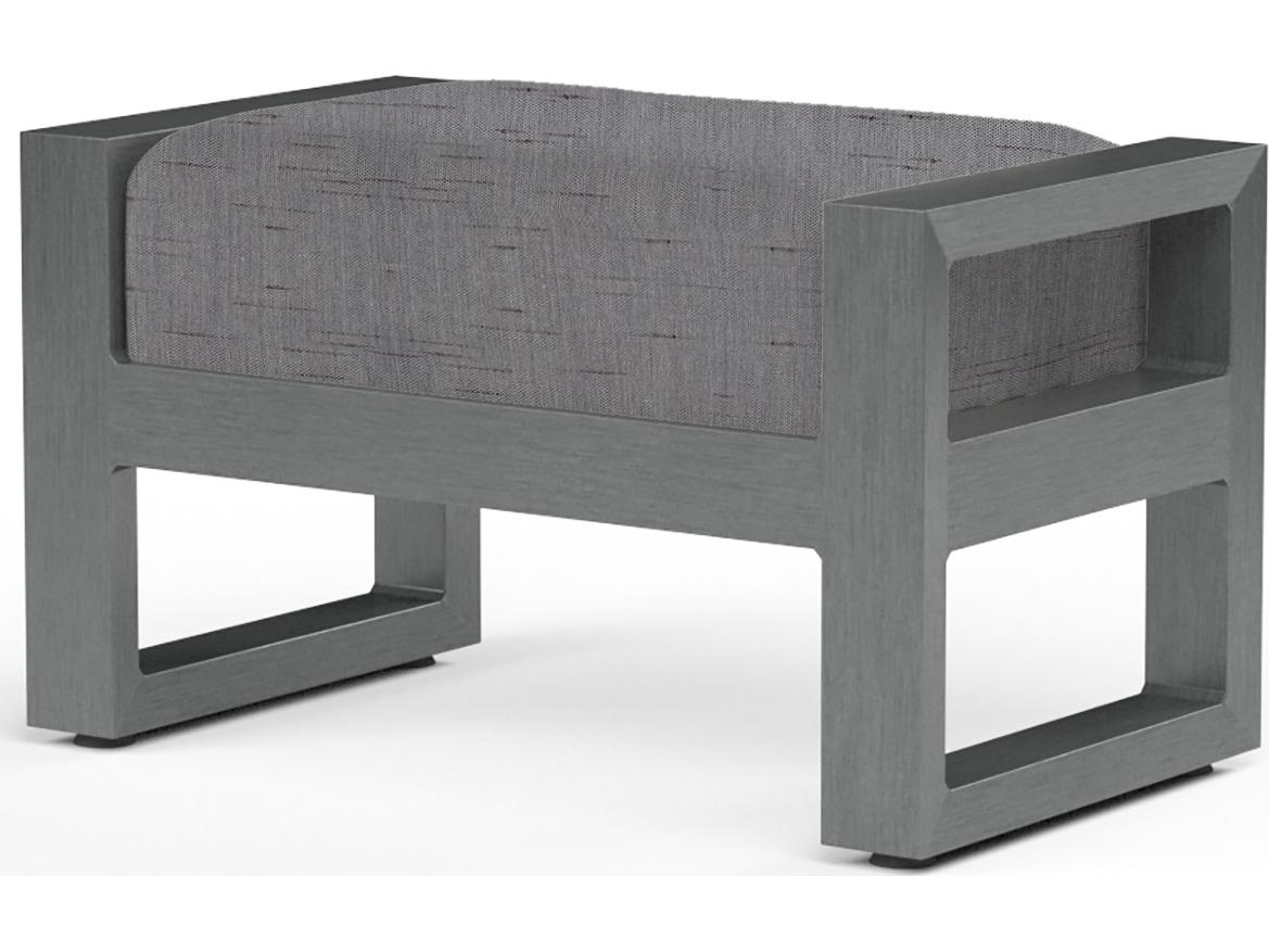Sunset West Redondo Aluminum Patio Ottoman