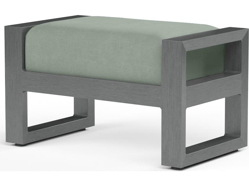 Sunset West Redondo Aluminum Patio Ottoman