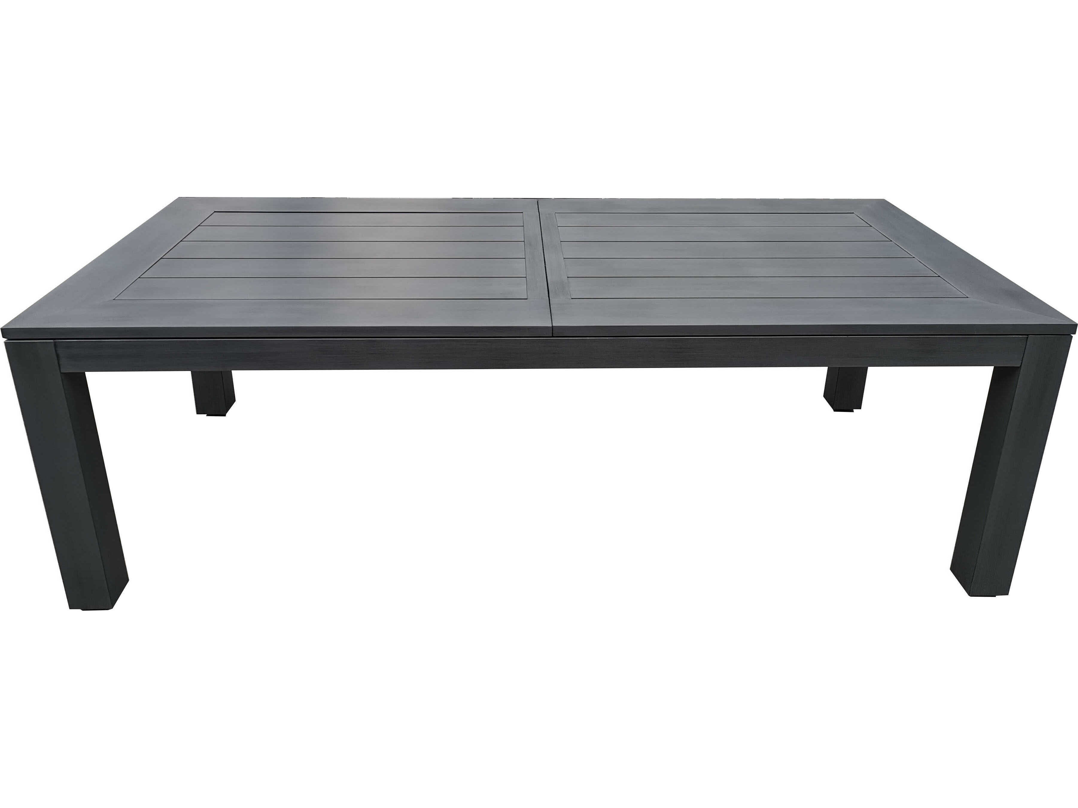 Sunset West Redondo Grays Aluminum Rectangular Dining Table