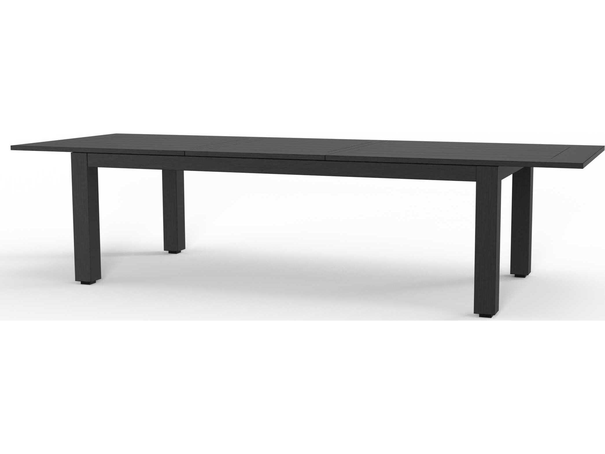 Sunset West Redondo Grays Aluminum Rectangular Dining Table