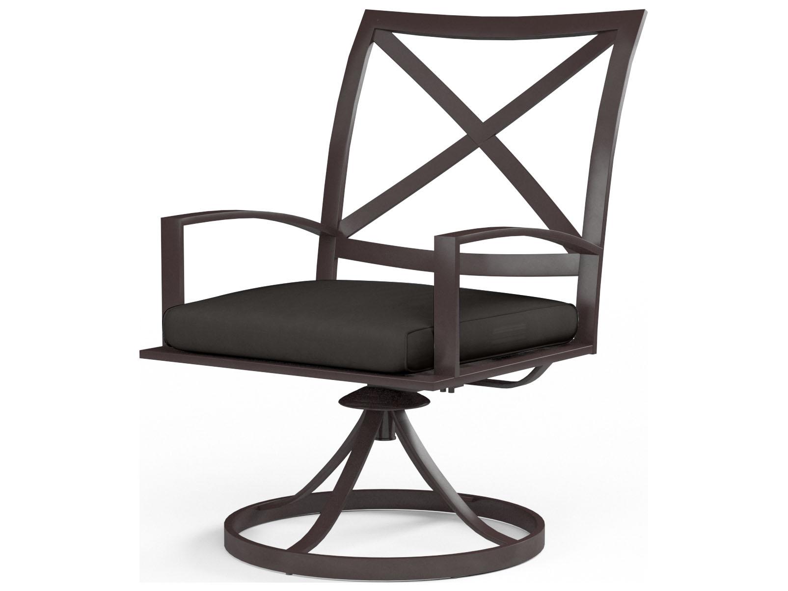 Sunset West La Jolla Aluminum Swivel Outdoor Dining Chair