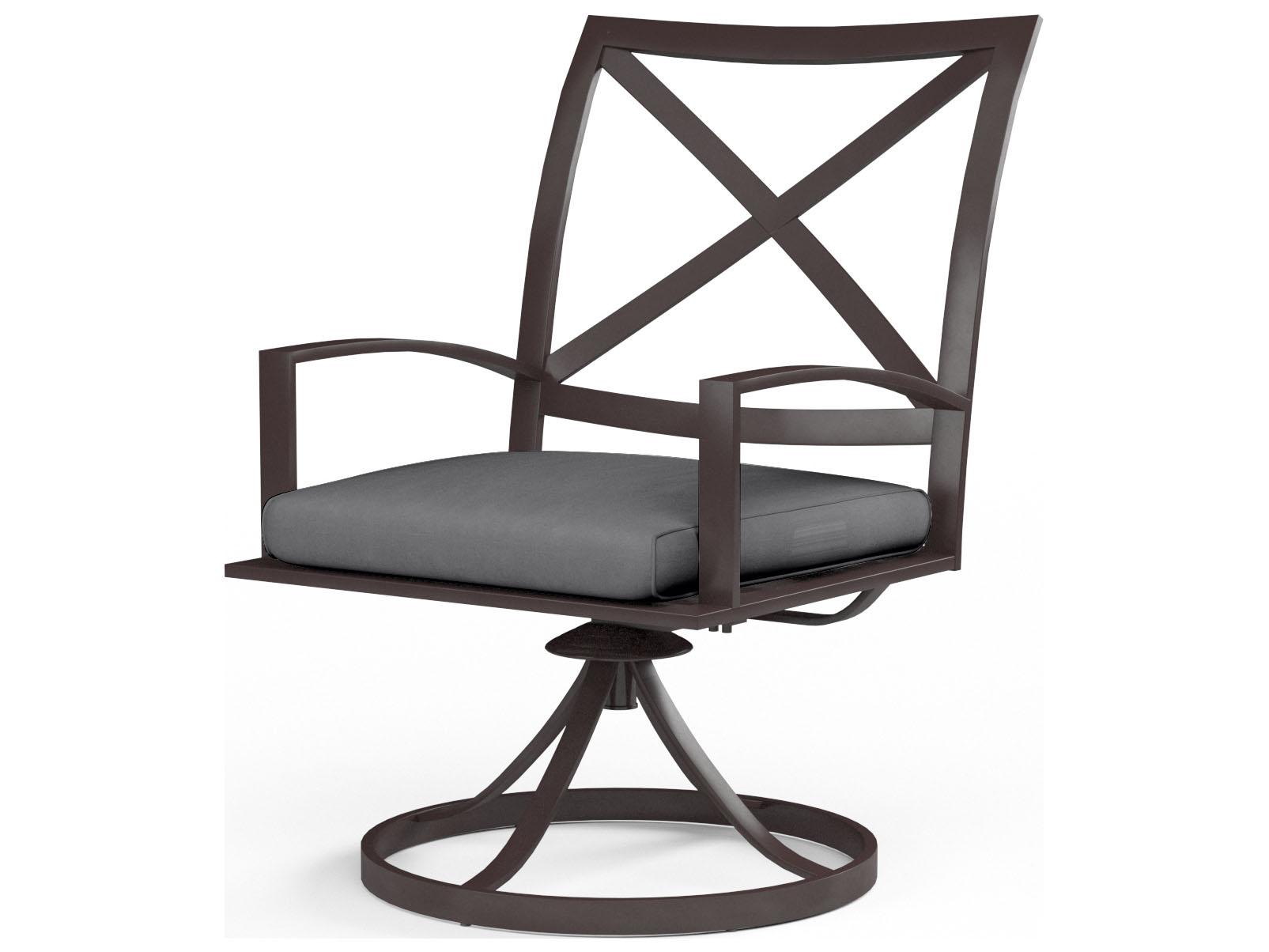 Sunset West La Jolla Aluminum Swivel Outdoor Dining Chair