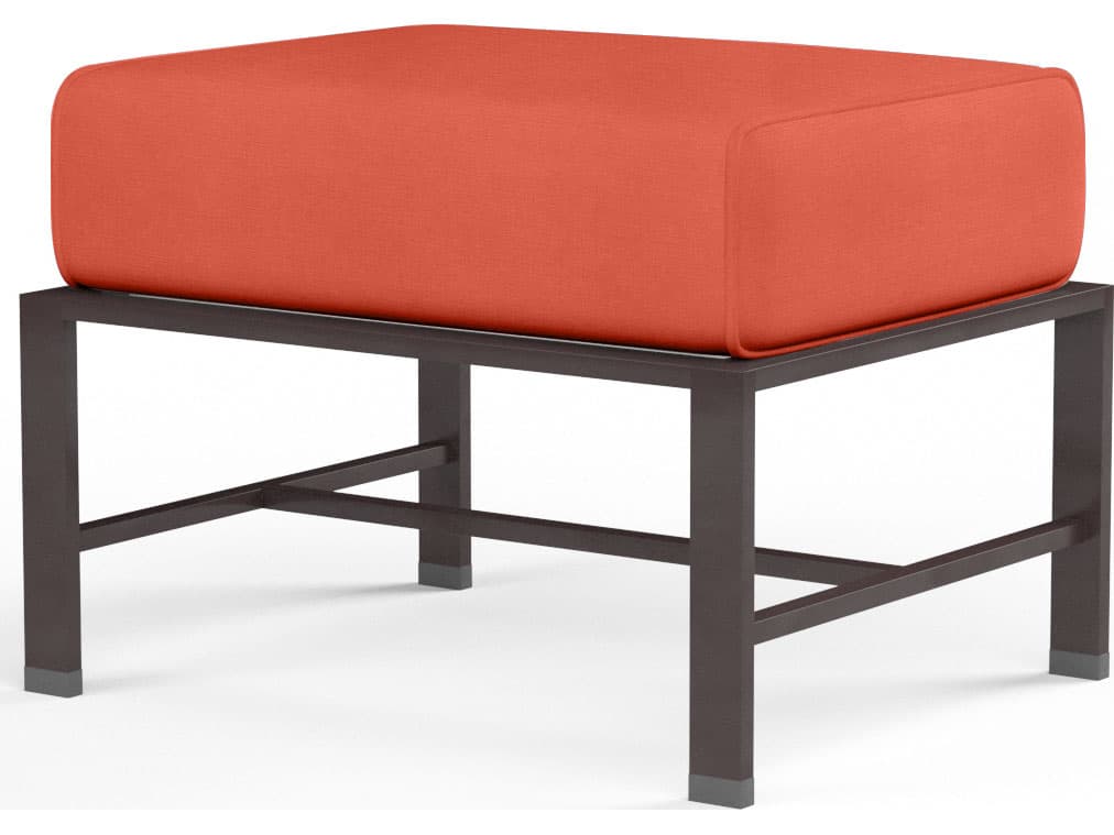 Sunset West La Jolla Aluminum Rectangular Outdoor Patio Ottoman