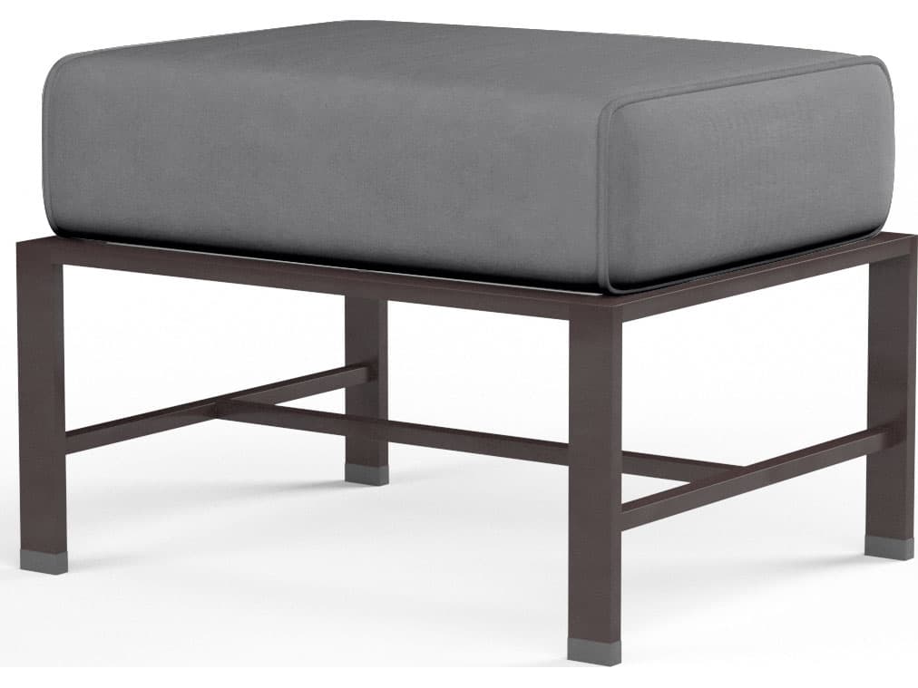 Sunset West La Jolla Aluminum Rectangular Outdoor Patio Ottoman