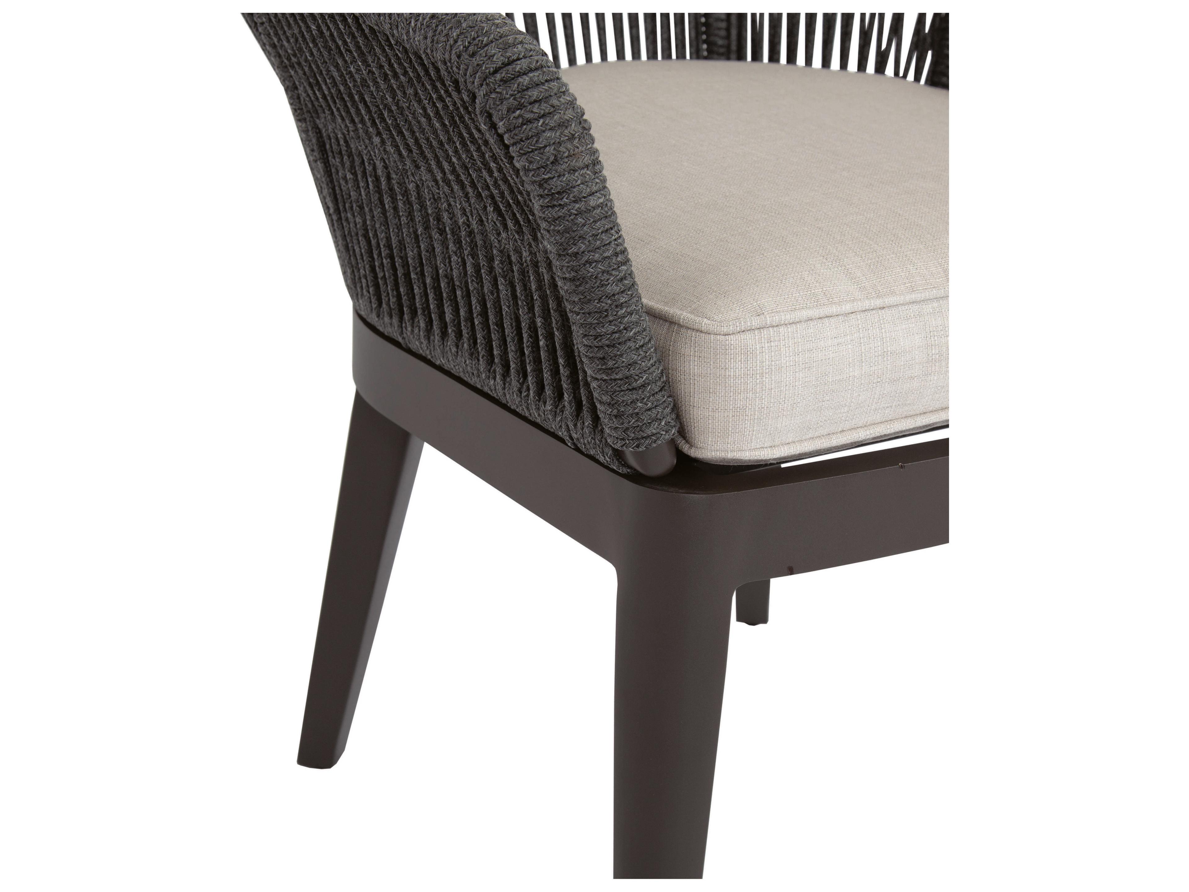 Sunset West Milano Slate Rope Cushion Dining Chair