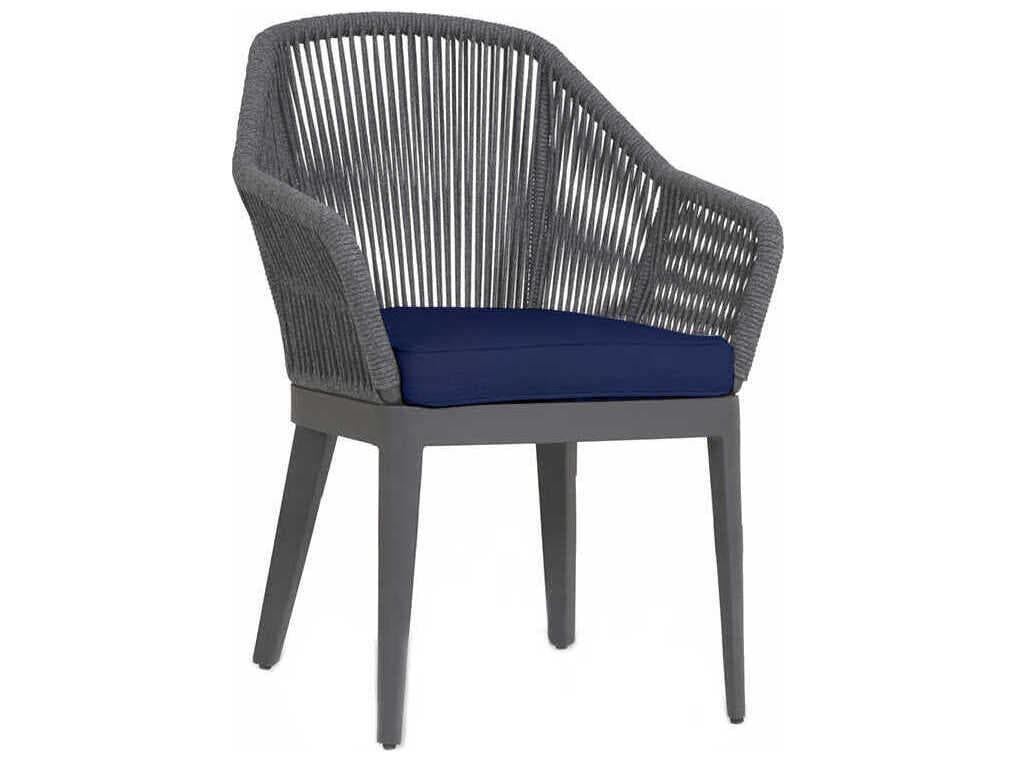 Sunset West Milano Slate Rope Cushion Dining Chair
