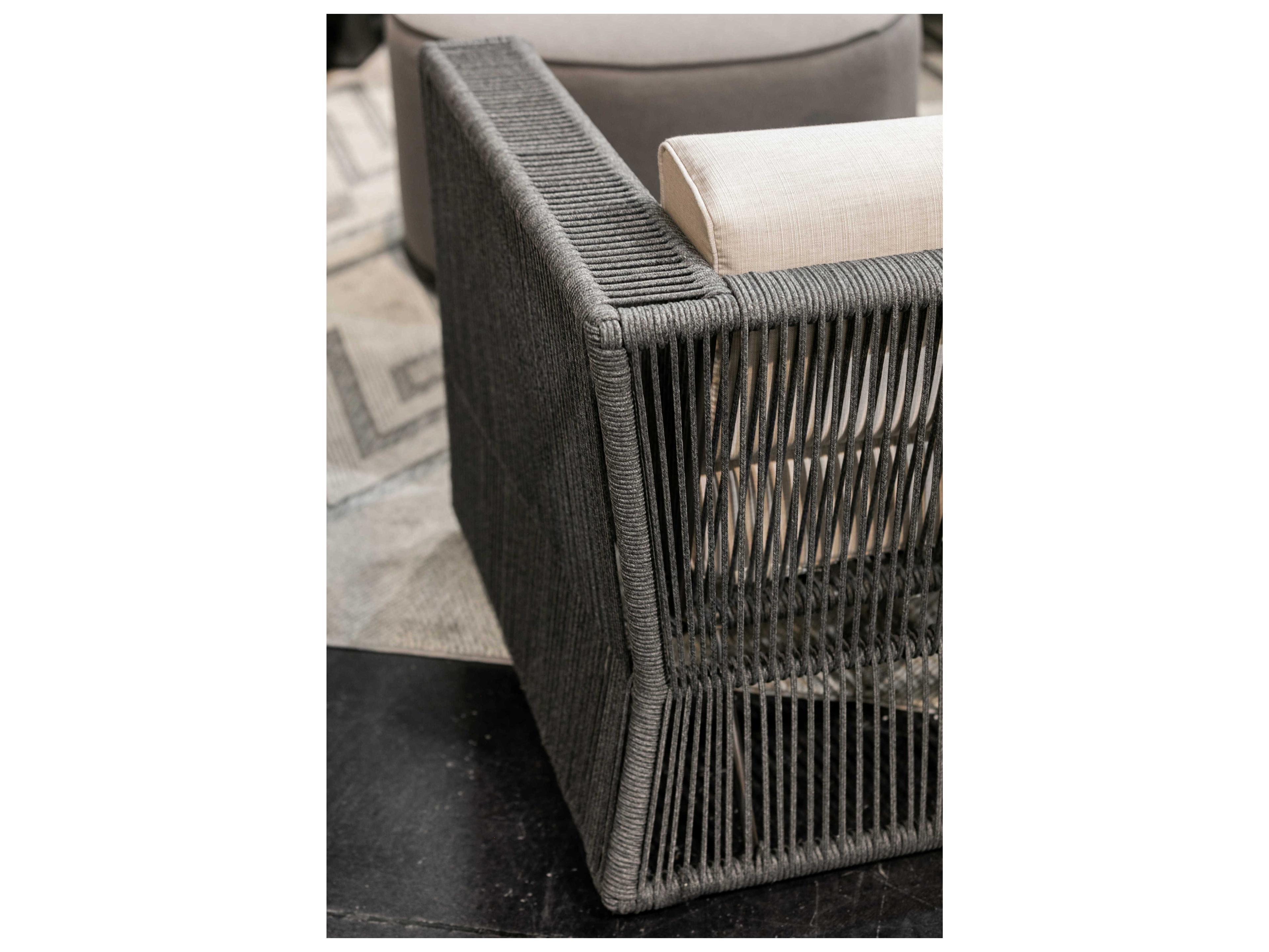 Sunset West Milano Slate Rope Cushion Sofa