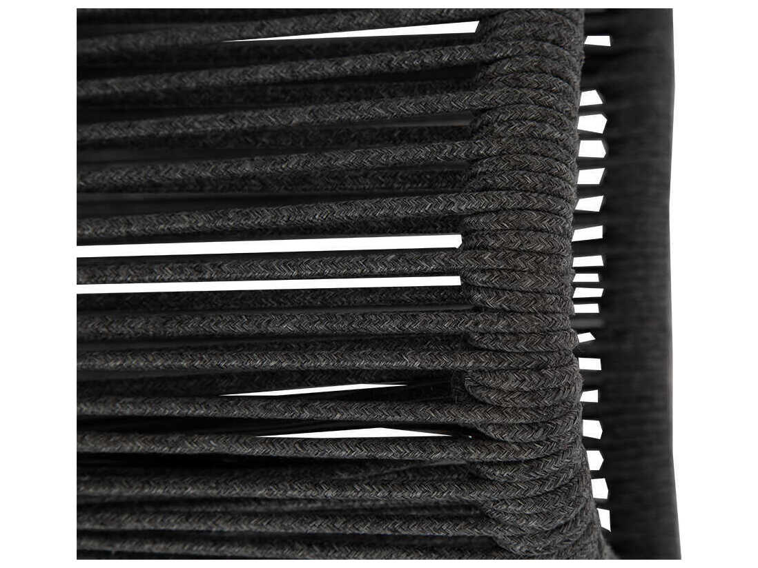 Sunset West Milano Slate Rope Cushion Bar Stool