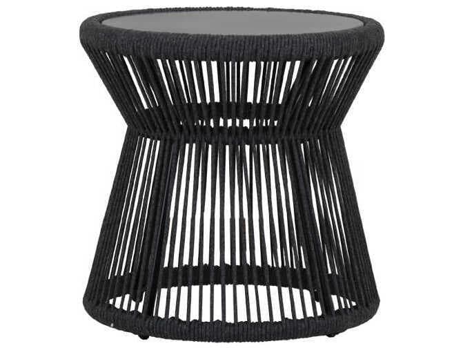 Sunset West Milano Grays Rope Round End Table