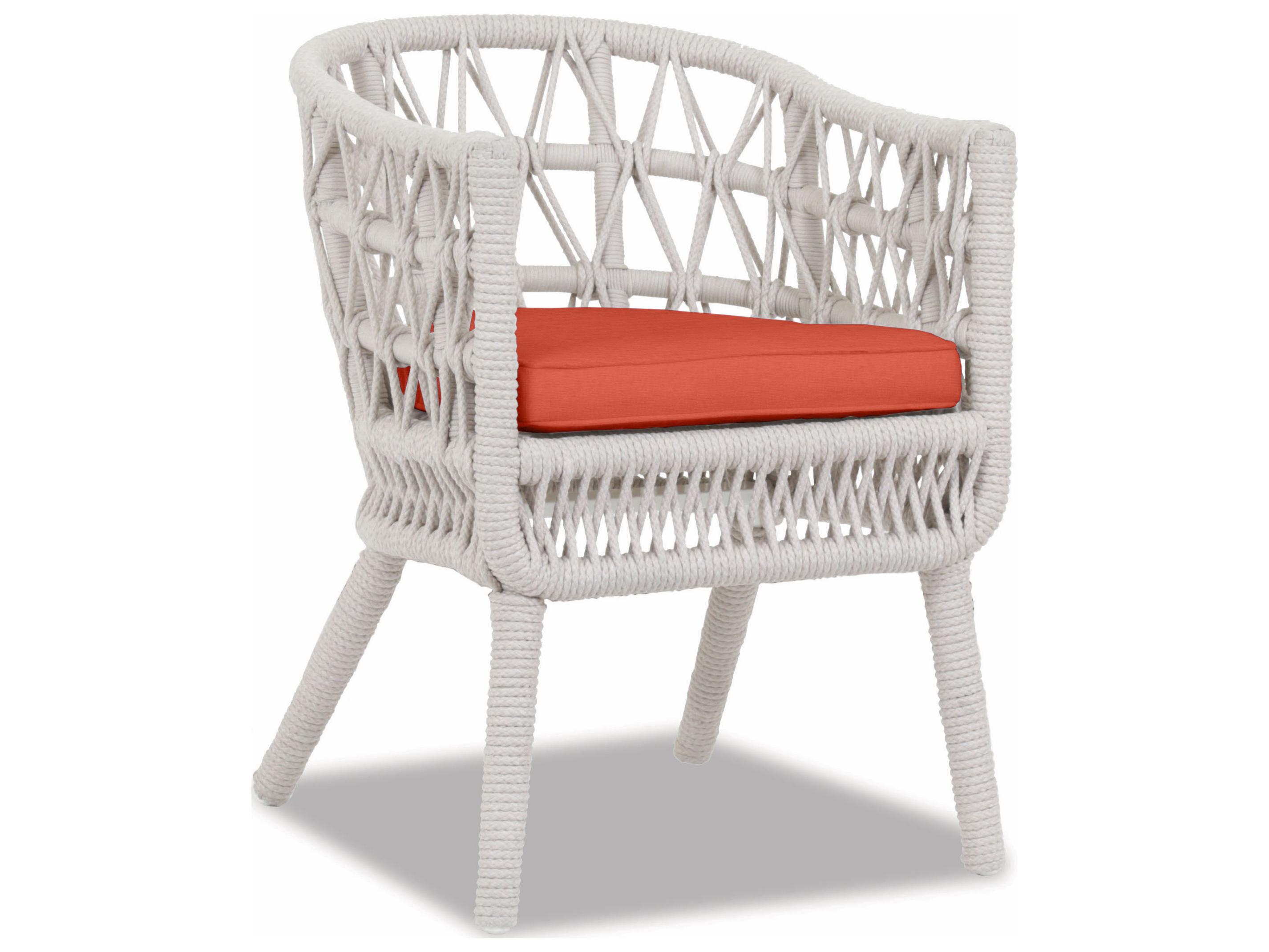 Sunset West Dana Wicker Patio Dining Arm Chair