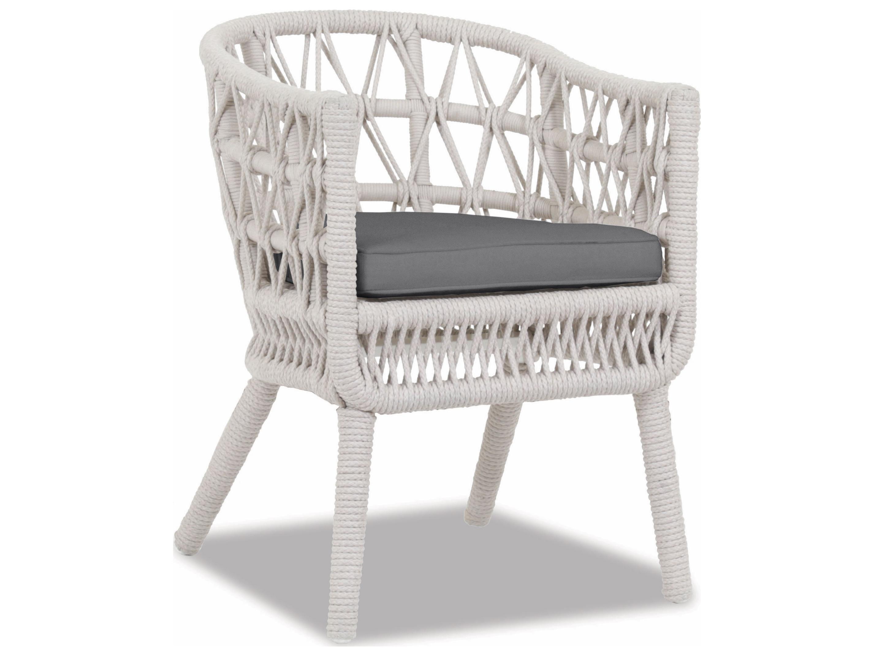 Sunset West Dana Wicker Patio Dining Arm Chair