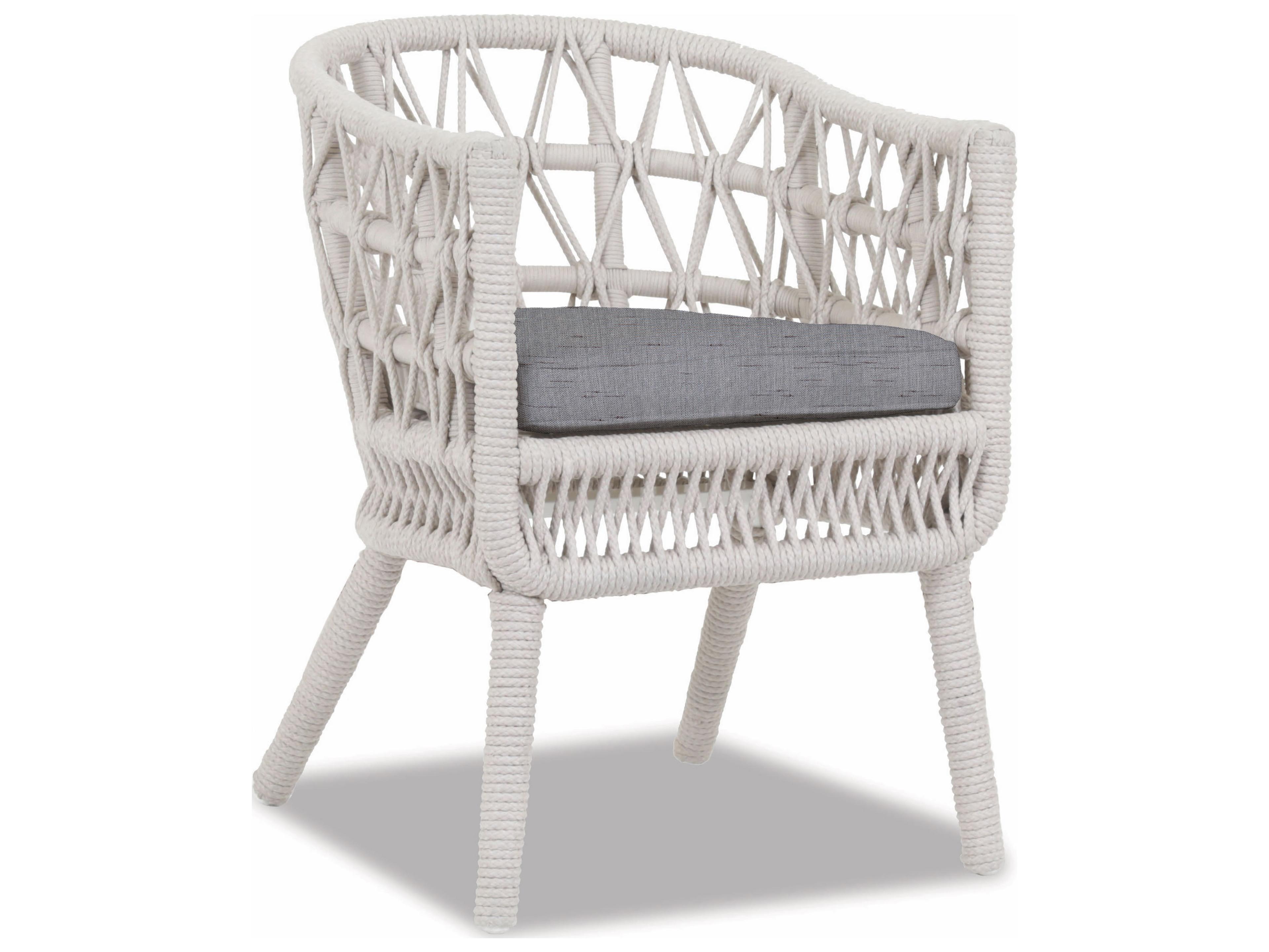 Sunset West Dana Wicker Patio Dining Arm Chair