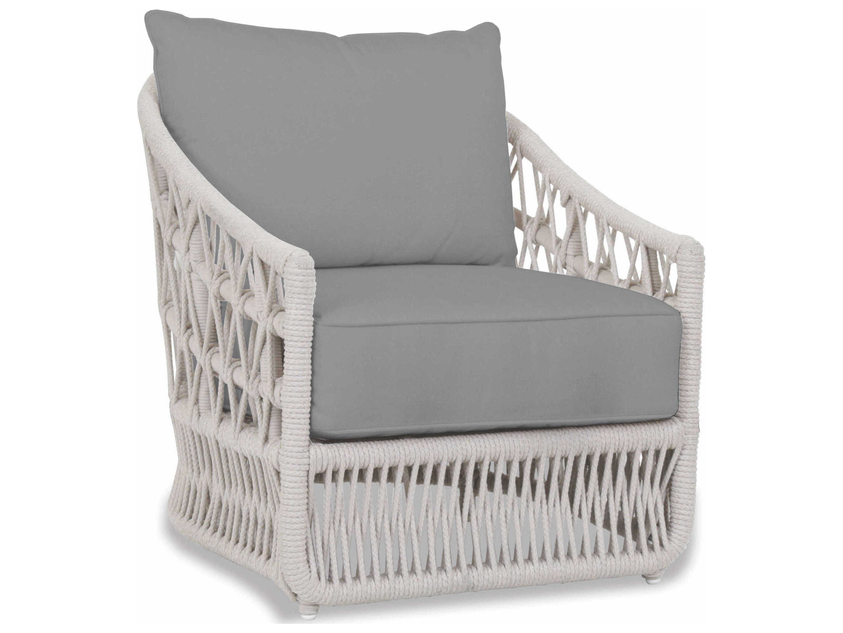 Sunset West Dana Natural Rope Cushion Lounge Chair