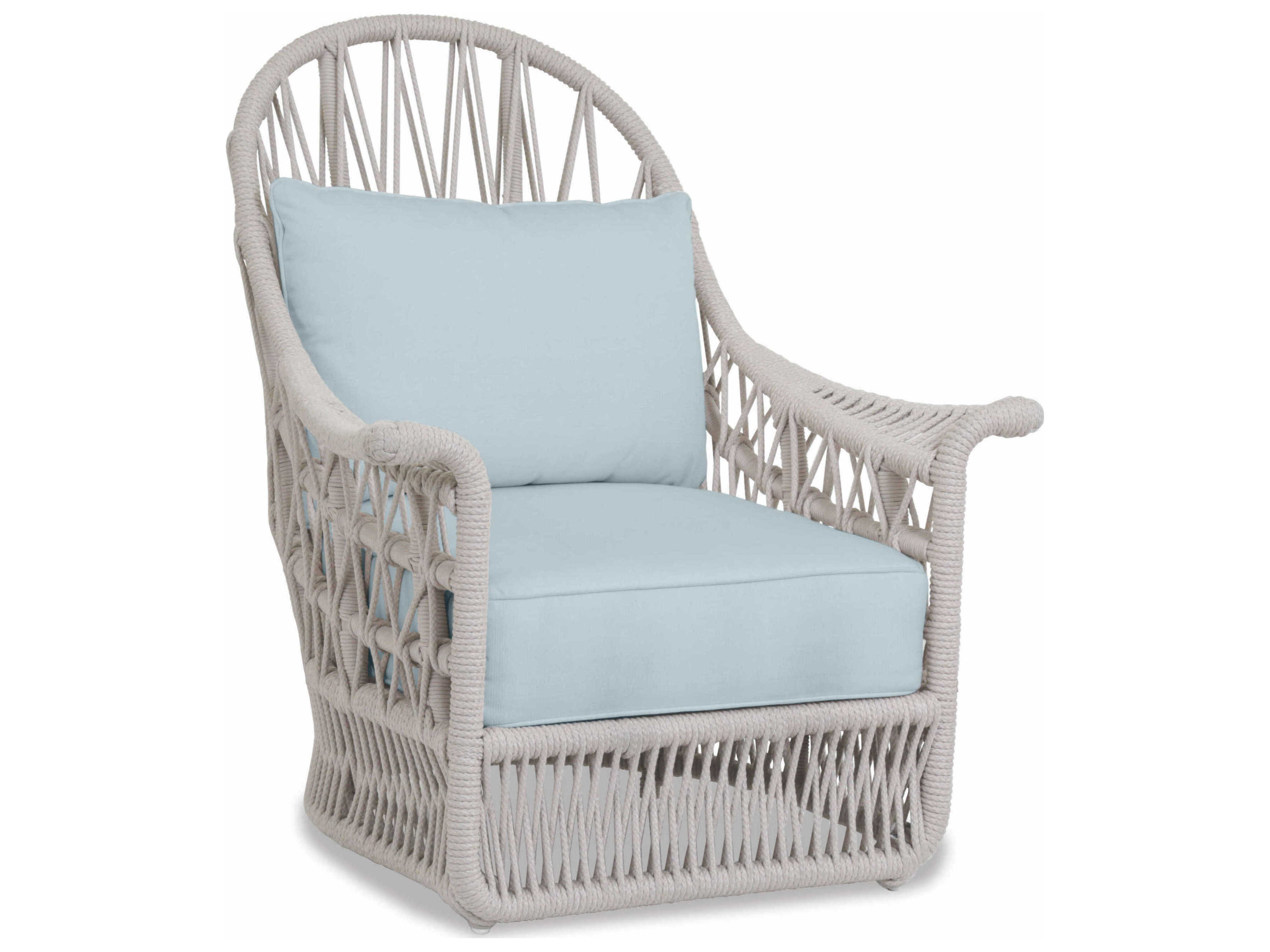 Sunset West Dana Natural Rope Cushion Lounge Chair
