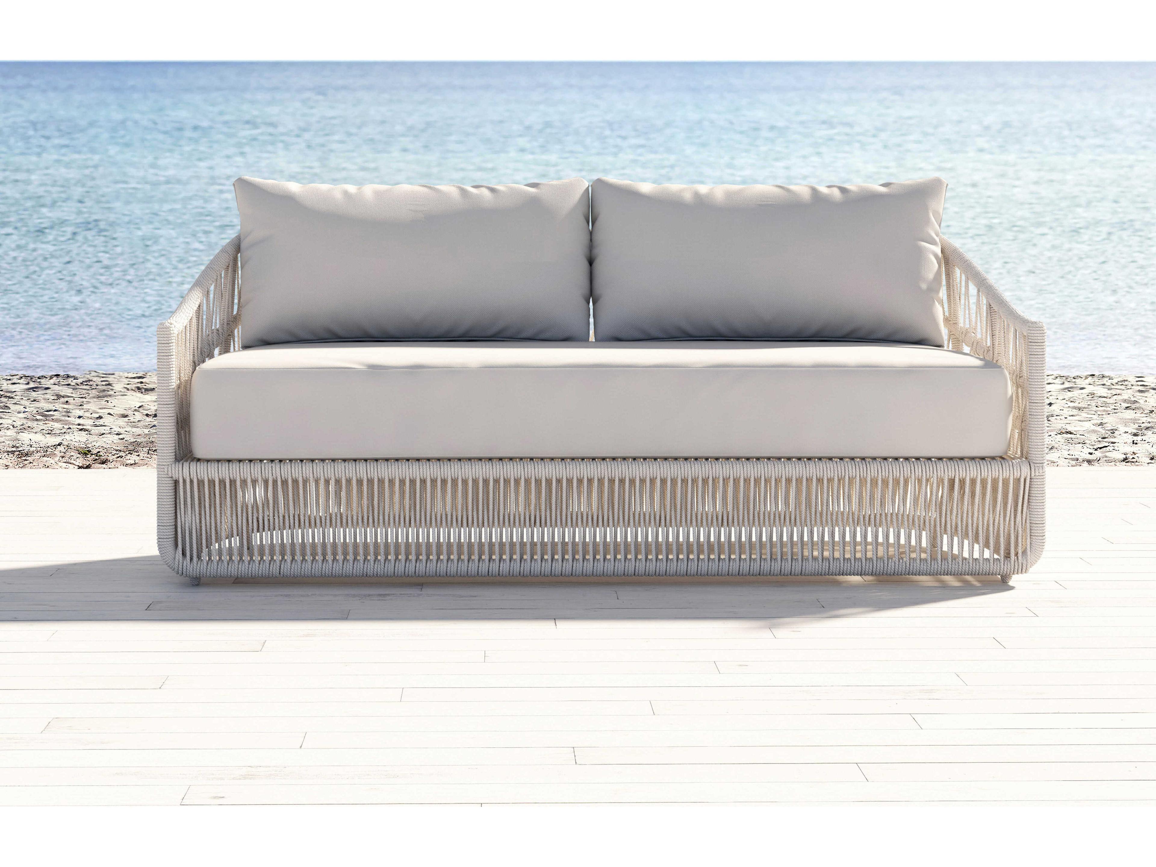 Sunset West Dana Natural Rope Cushion Sofa
