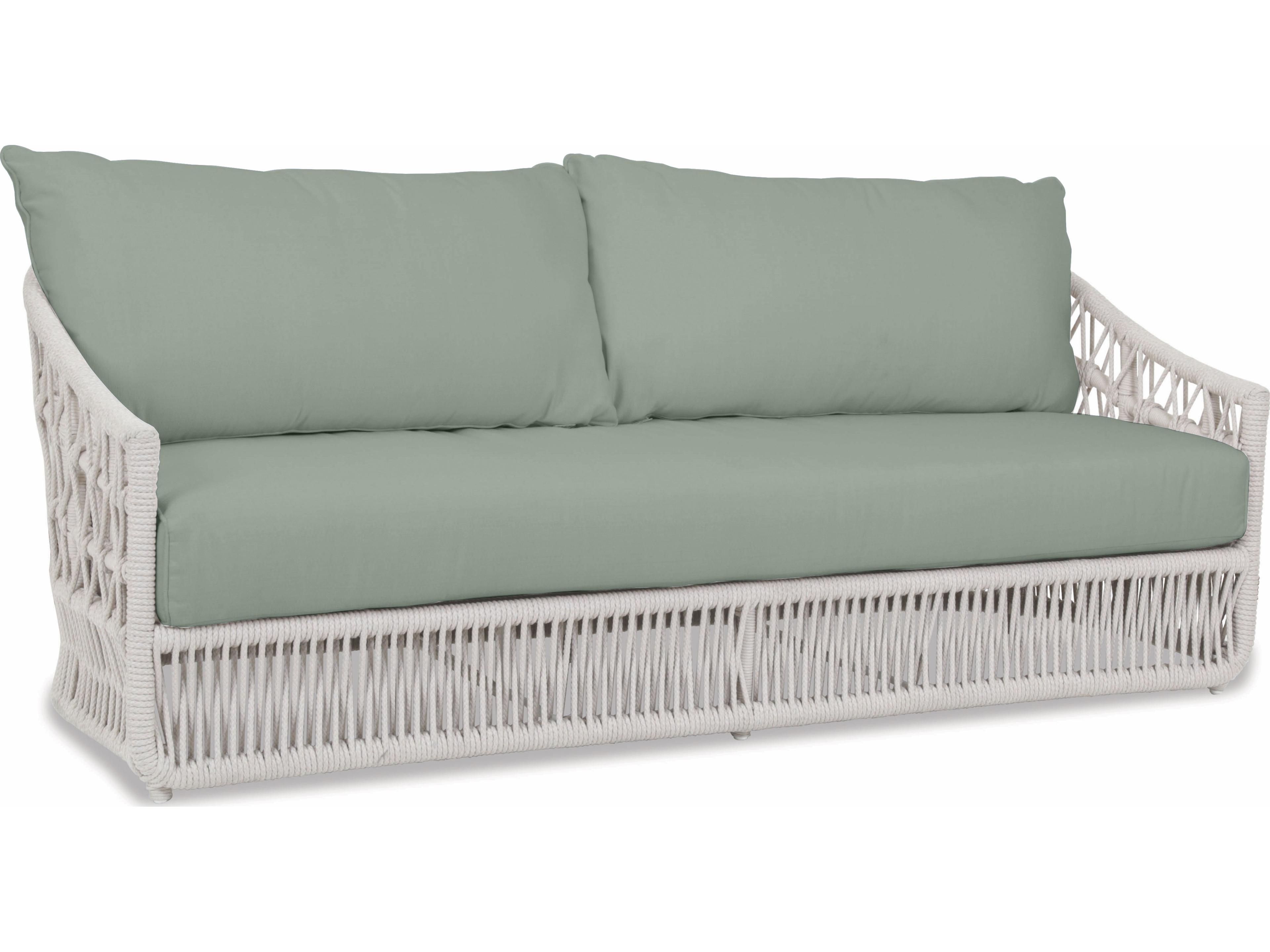 Sunset West Dana Wicker Outdoor Patio Sofa