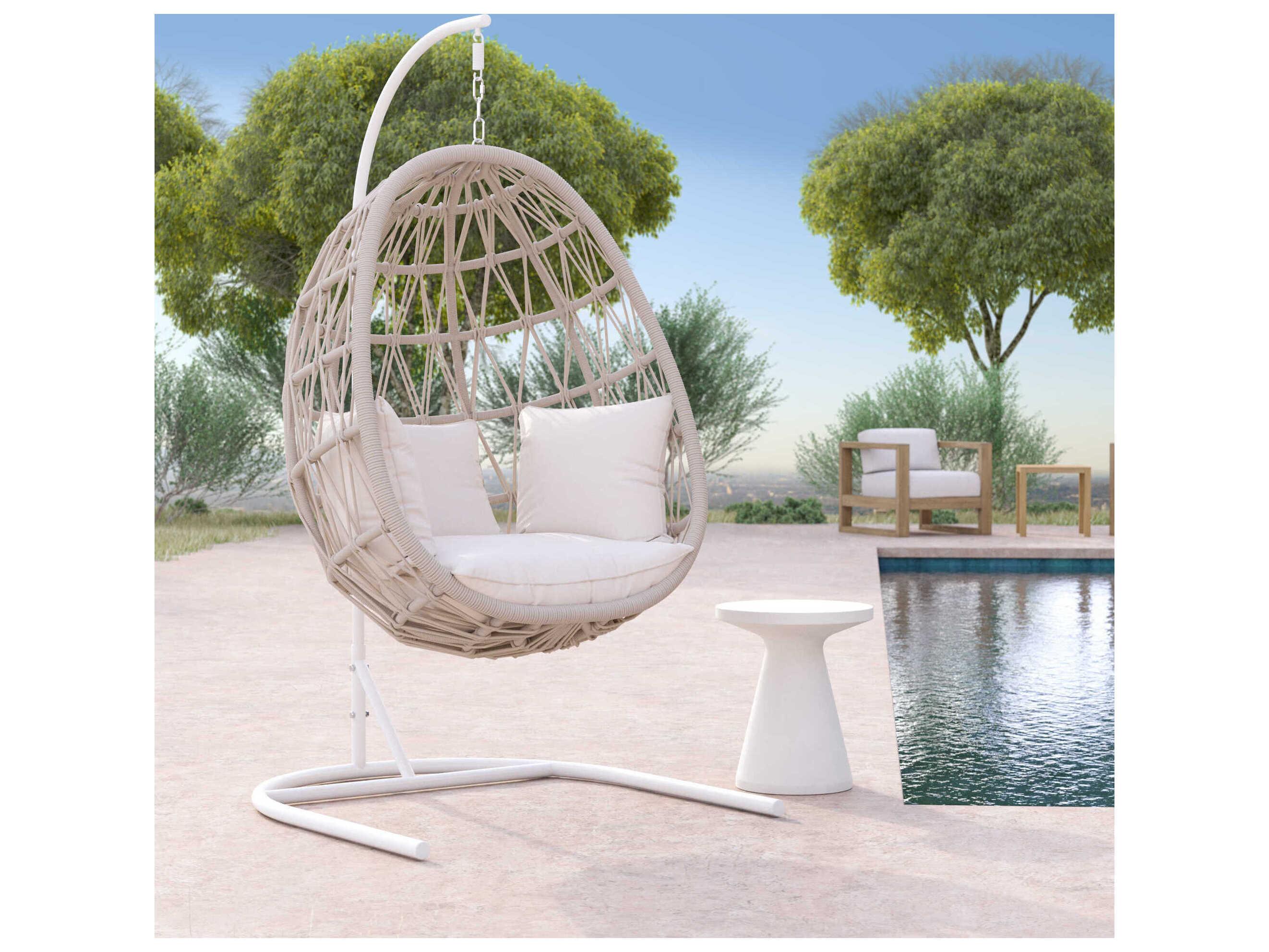 Sunset West Dana Natural Rope Cushion Swing