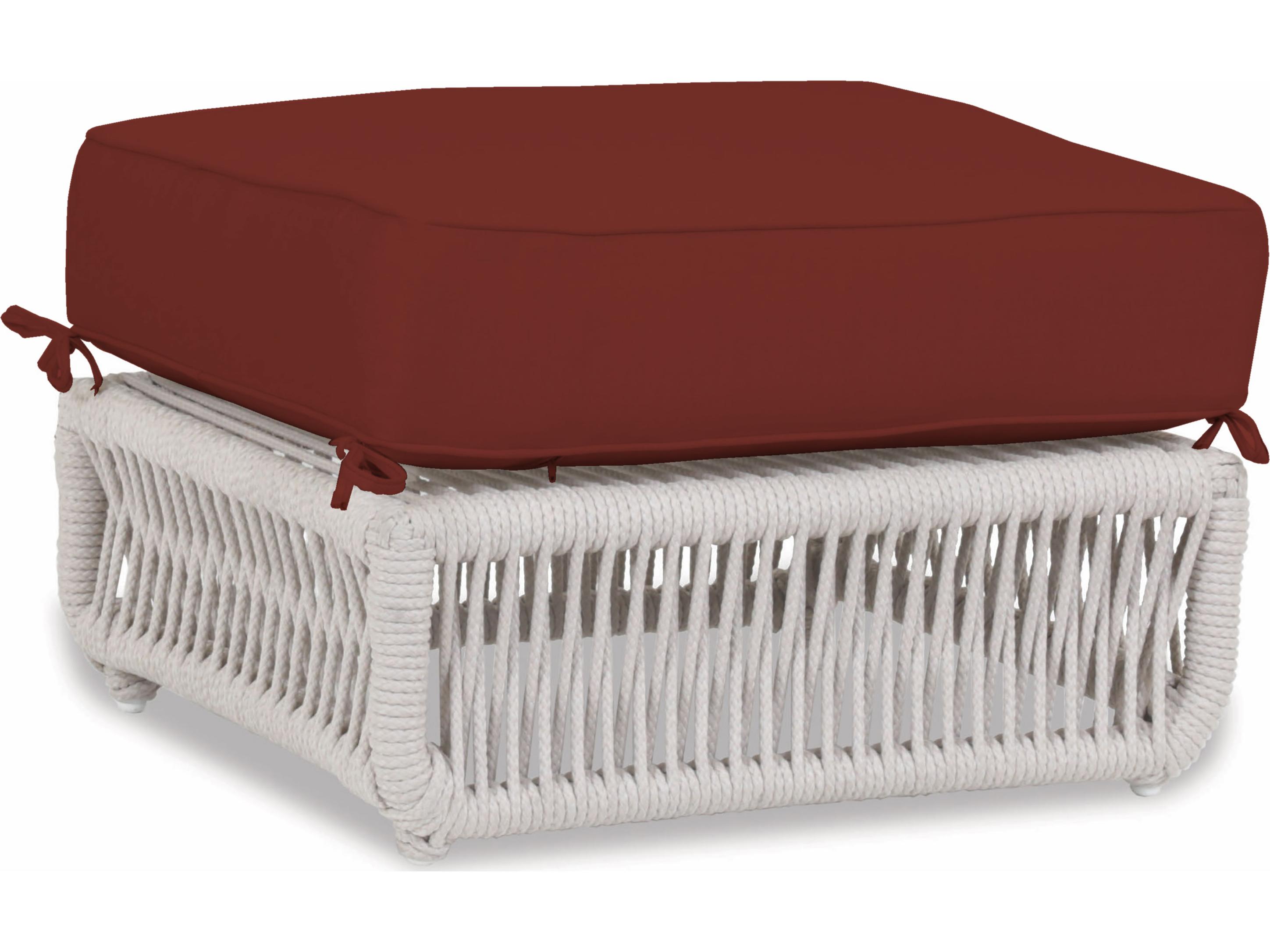 Sunset West Dana Wicker Patio Ottoman