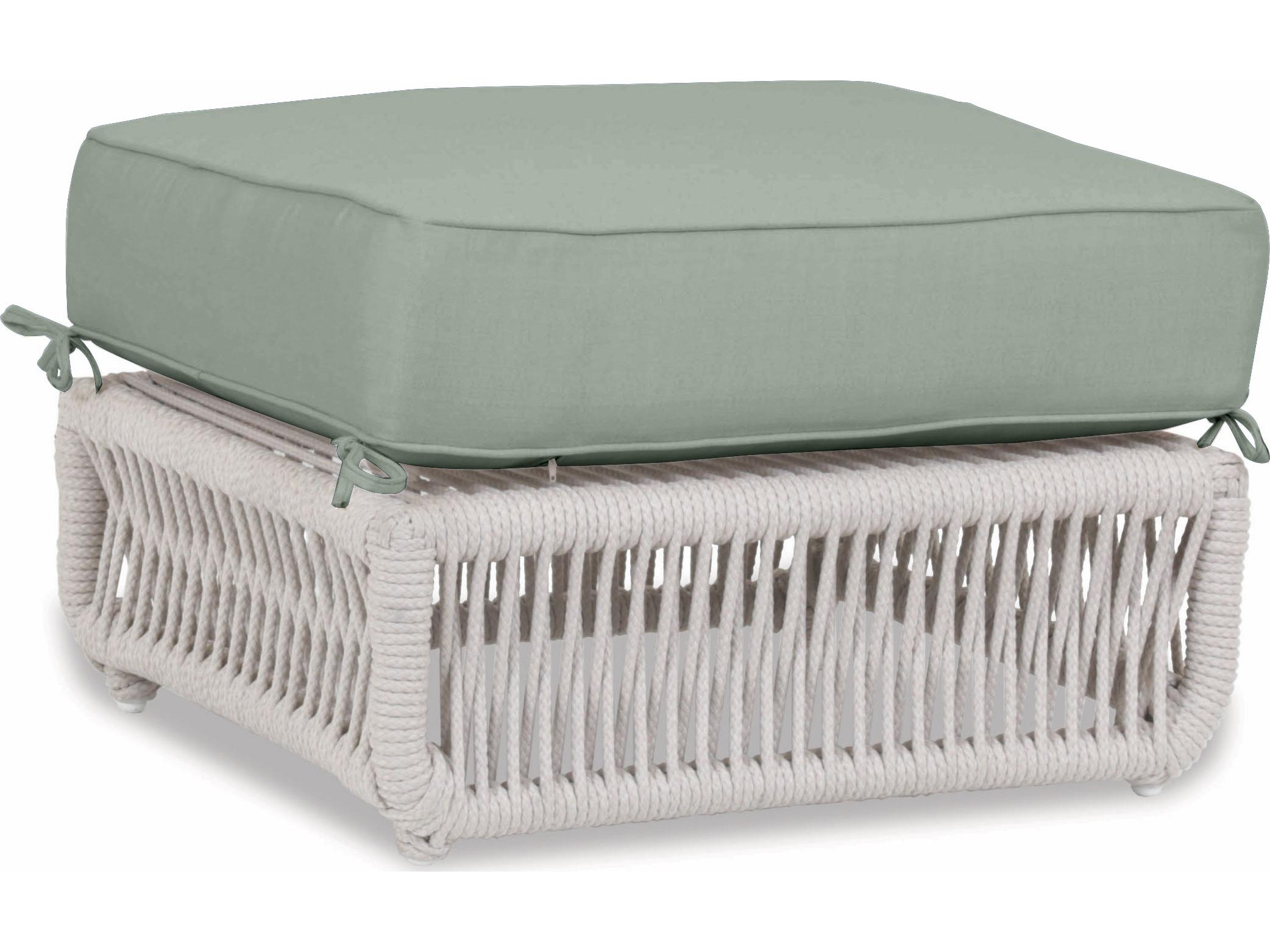 Sunset West Dana Wicker Patio Ottoman