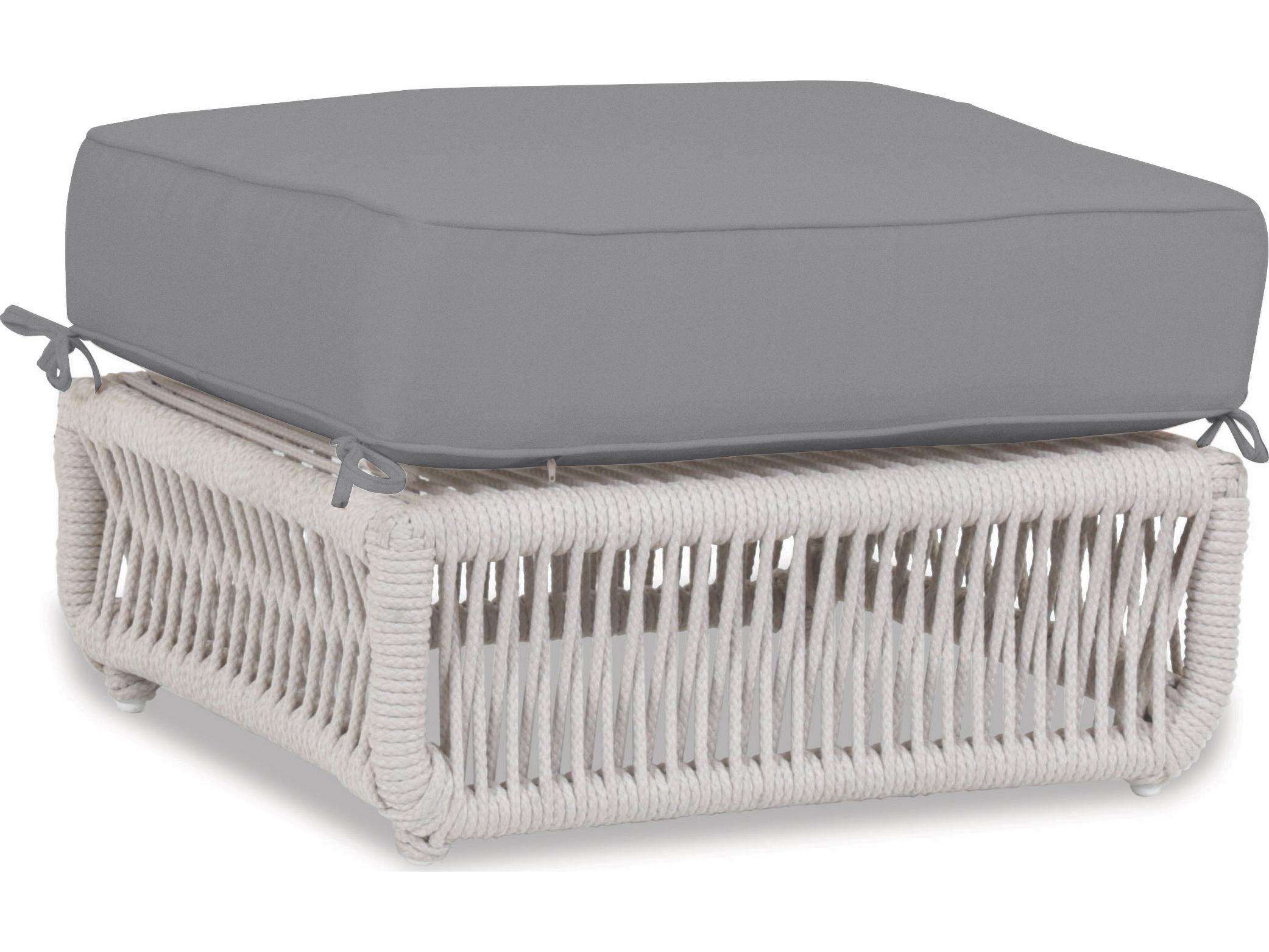 Sunset West Dana Wicker Patio Ottoman