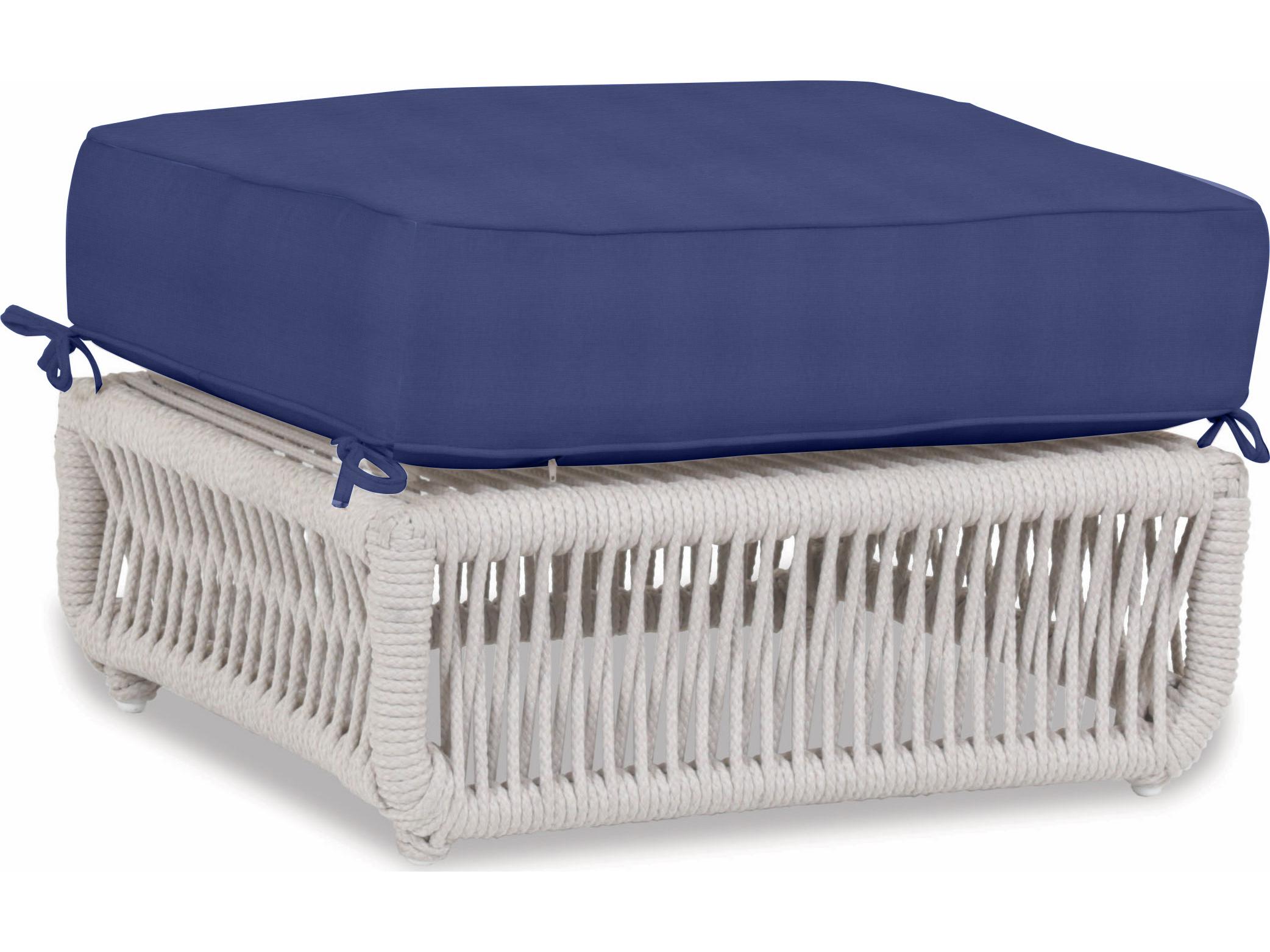 Sunset West Dana Wicker Patio Ottoman