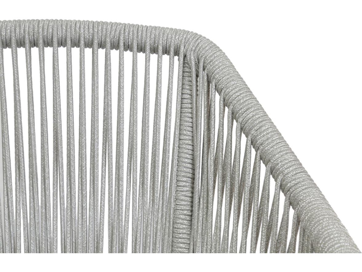 Sunset West Miami Rope Cushion Outdoor Dining Chair in Echo Ash