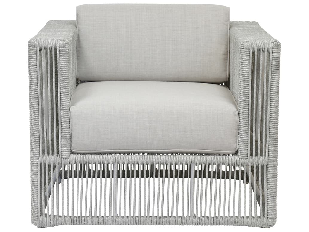 Sunset West Miami Rope Cushion Outdoor Lounge Chair in Echo Ash
