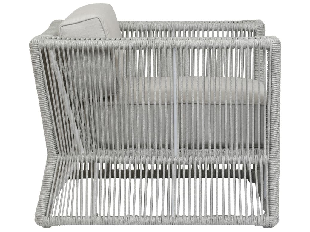 Sunset West Miami Rope Cushion Outdoor Lounge Chair in Echo Ash